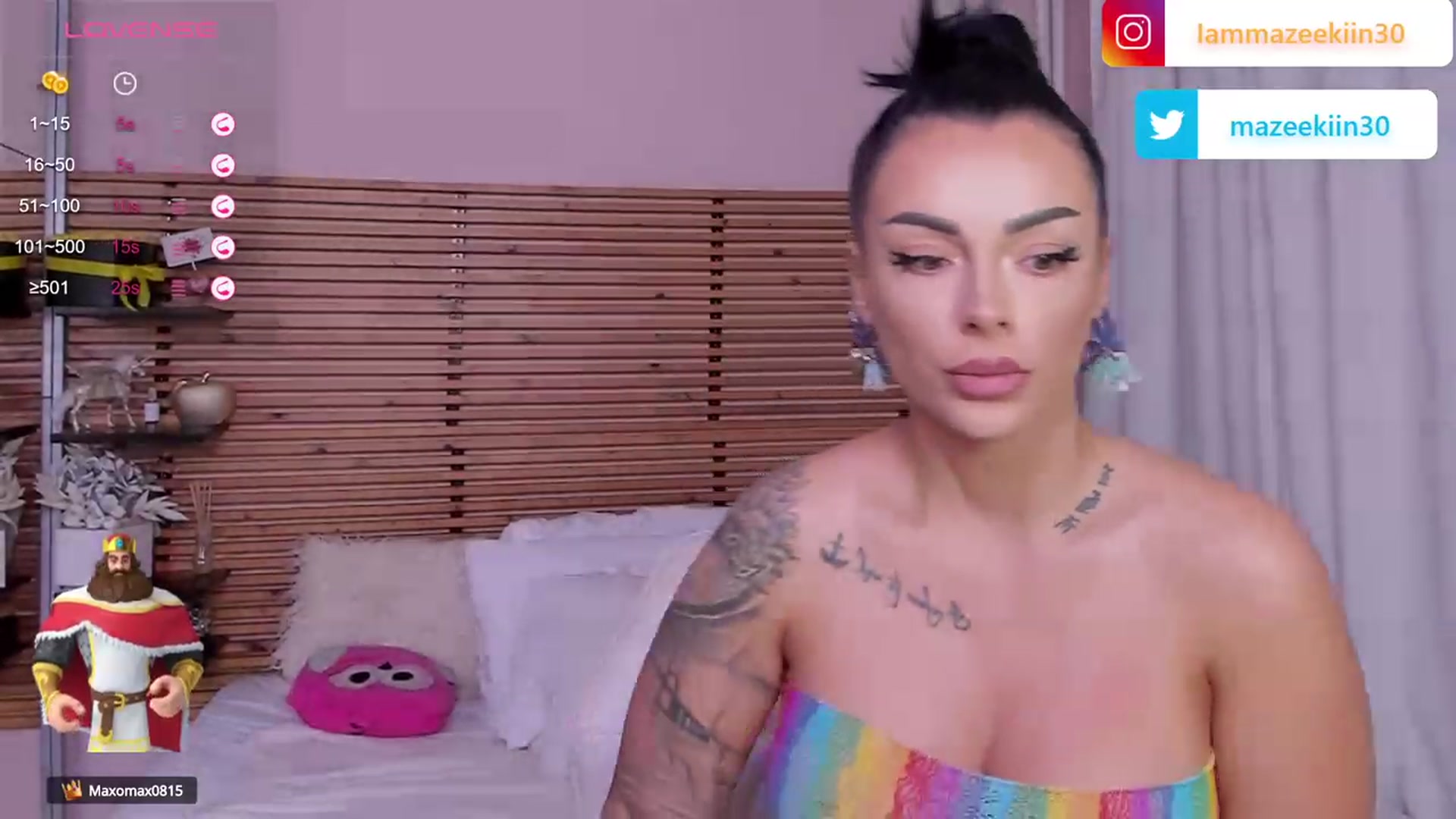 Gallery image thumbnail from Mazeekiin30's myfreecams stream on, 09/14/2023, 01:45 image 12 of 20