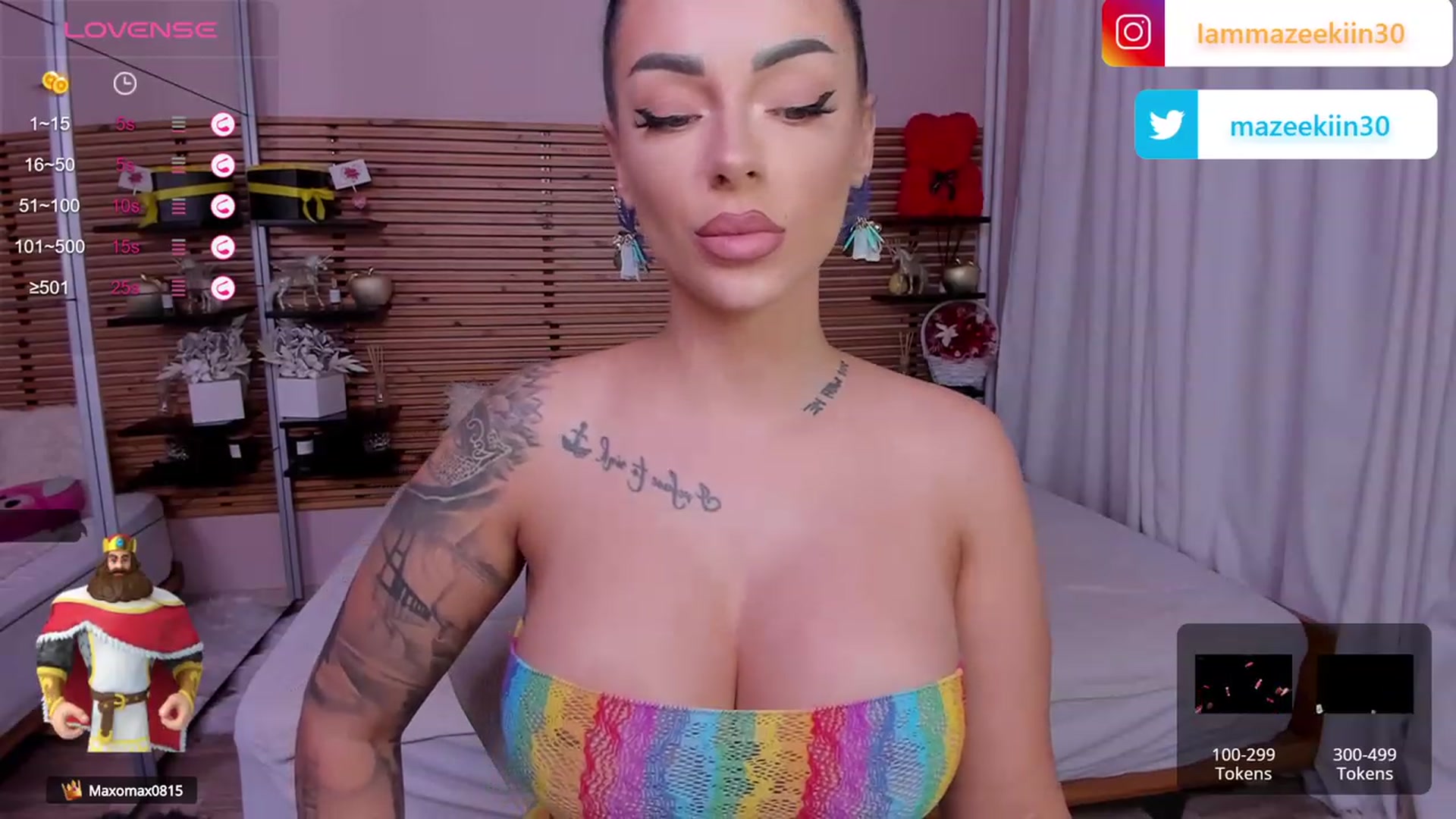 Gallery image thumbnail from Mazeekiin30's myfreecams stream on, 09/14/2023, 01:45 image 6 of 20