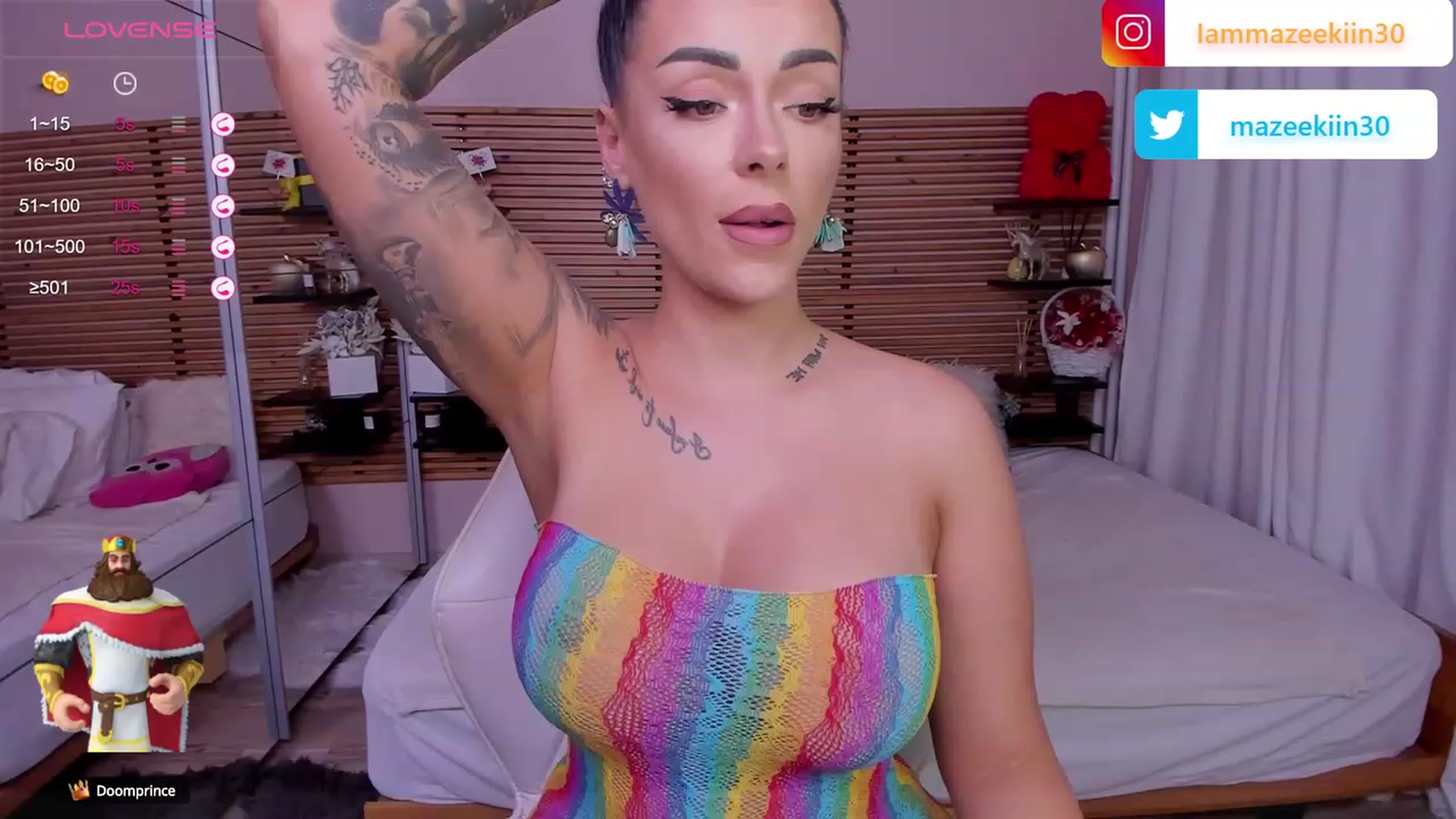 Gallery image thumbnail from Mazeekiin30's myfreecams stream on, 09/14/2023, 02:50 image 8 of 20