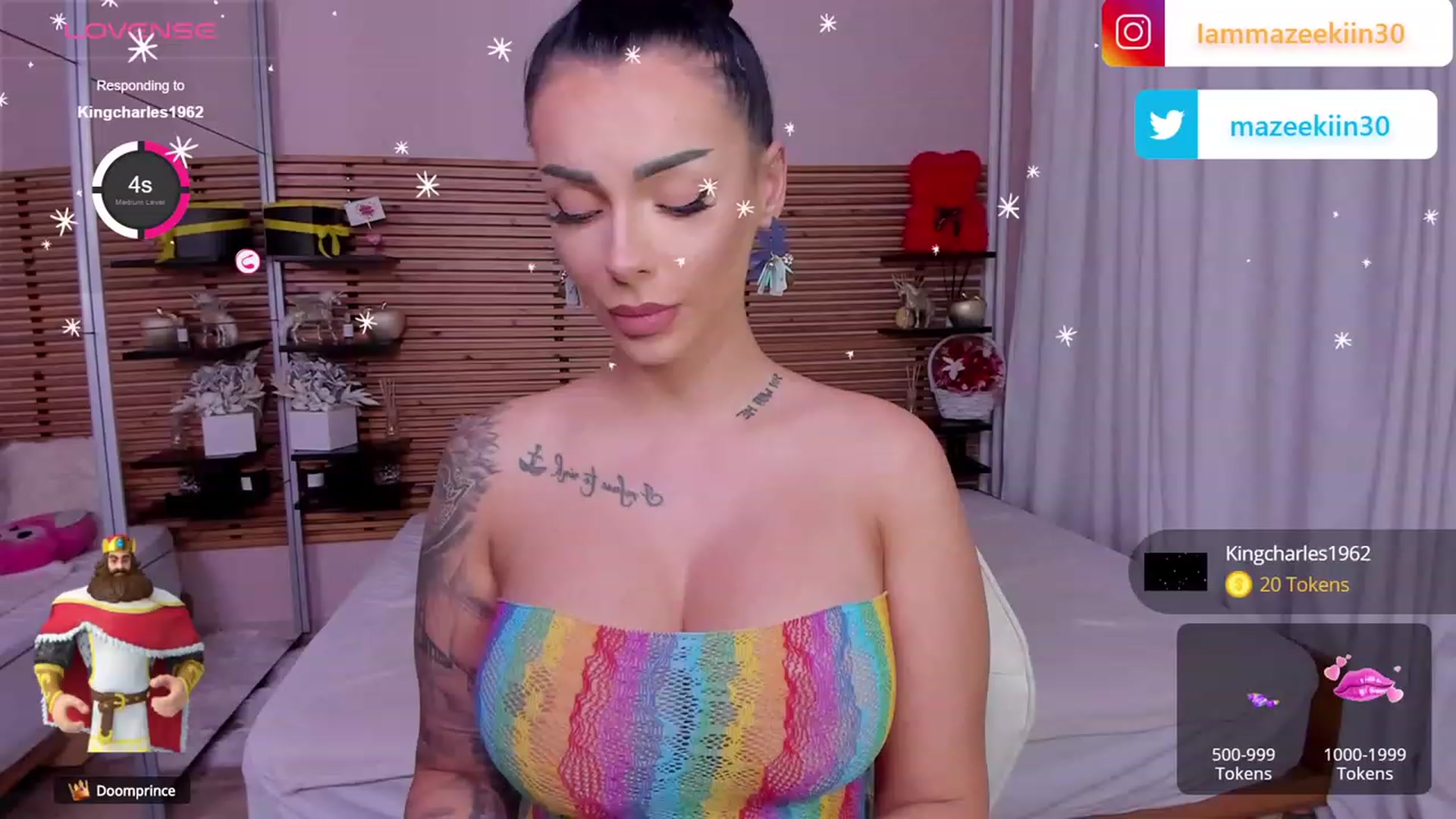 Gallery image thumbnail from Mazeekiin30's myfreecams stream on, 09/14/2023, 02:50 image 2 of 20