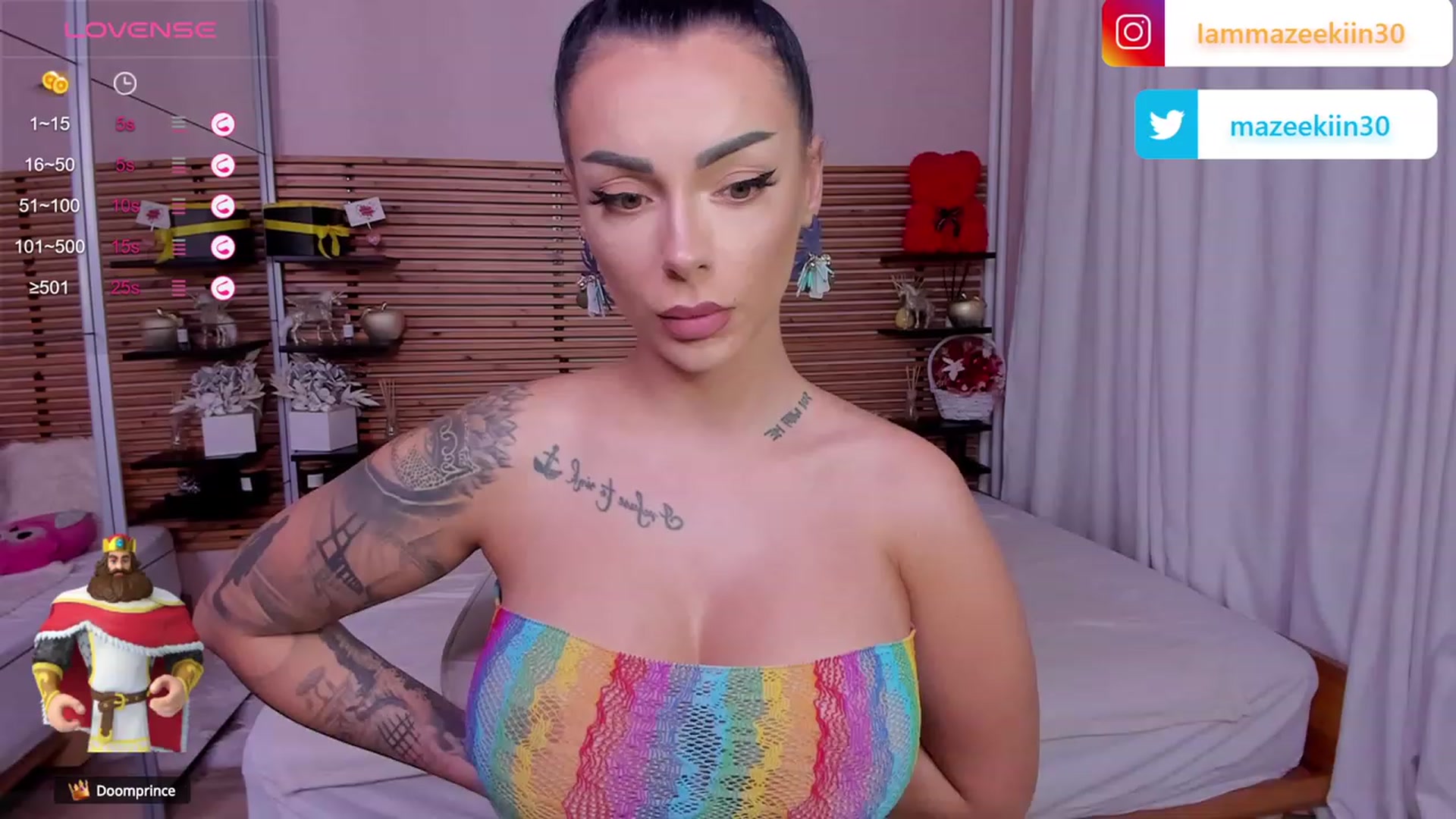 Gallery image thumbnail from Mazeekiin30's myfreecams stream on, 09/14/2023, 02:50 image 1 of 20