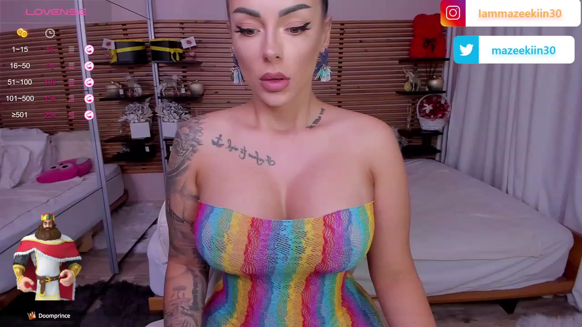 Gallery image thumbnail from Mazeekiin30's myfreecams stream on, 09/14/2023, 02:50 image 5 of 20