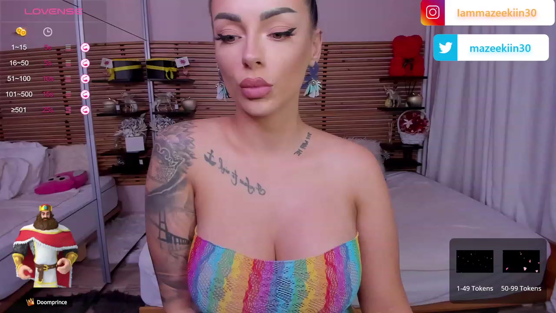 Gallery image thumbnail from Mazeekiin30's myfreecams stream on, 09/14/2023, 02:50 image 15 of 20
