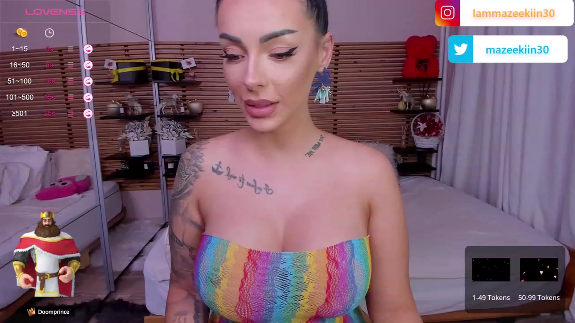 Gallery image thumbnail from Mazeekiin30's myfreecams stream on, 09/14/2023, 02:50 image 11 of 20