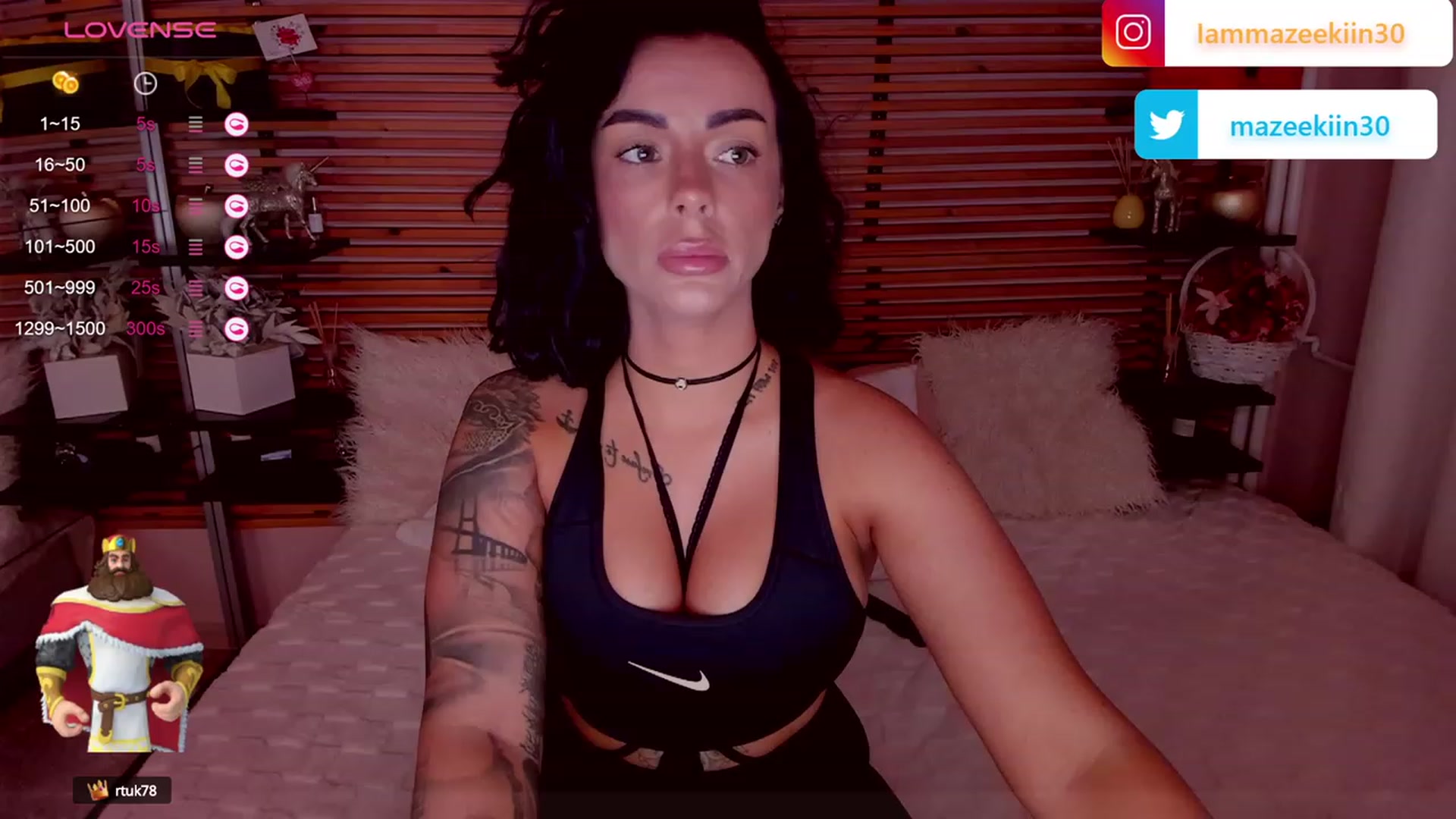 Gallery image thumbnail from Mazeekiin30's myfreecams stream on, 11/04/2023, 08:45 image 20 of 20