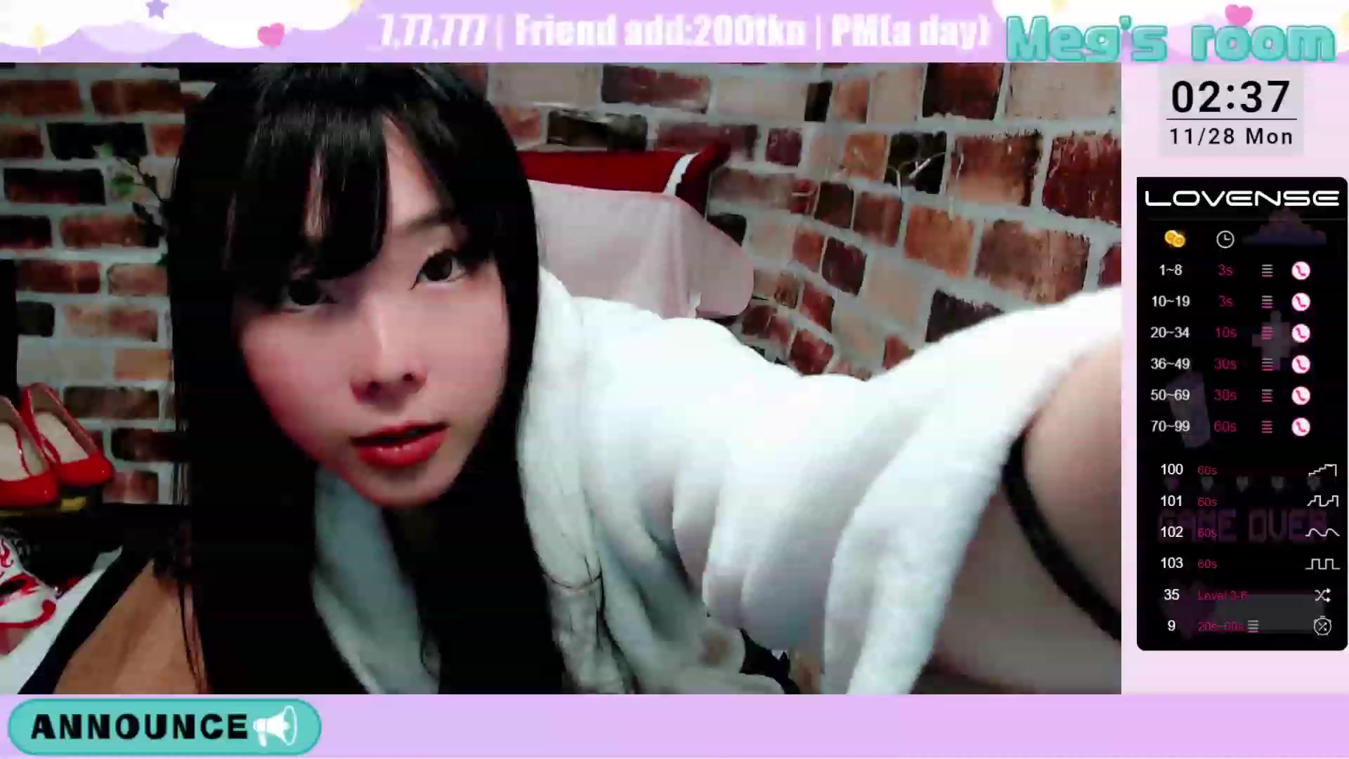 Gallery image thumbnail from Meg_s2's myfreecams stream on, 11/28/2022, 11:11 image 1 of 20