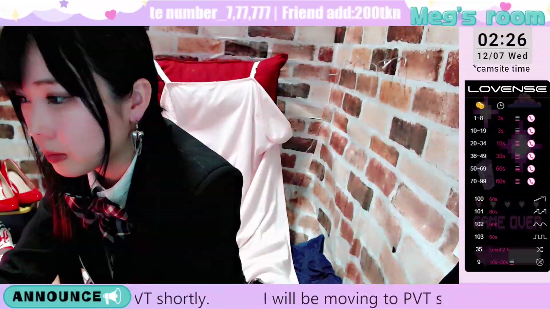 Gallery image thumbnail from Meg_s2's myfreecams stream on, 12/07/2022, 10:29 image 20 of 20