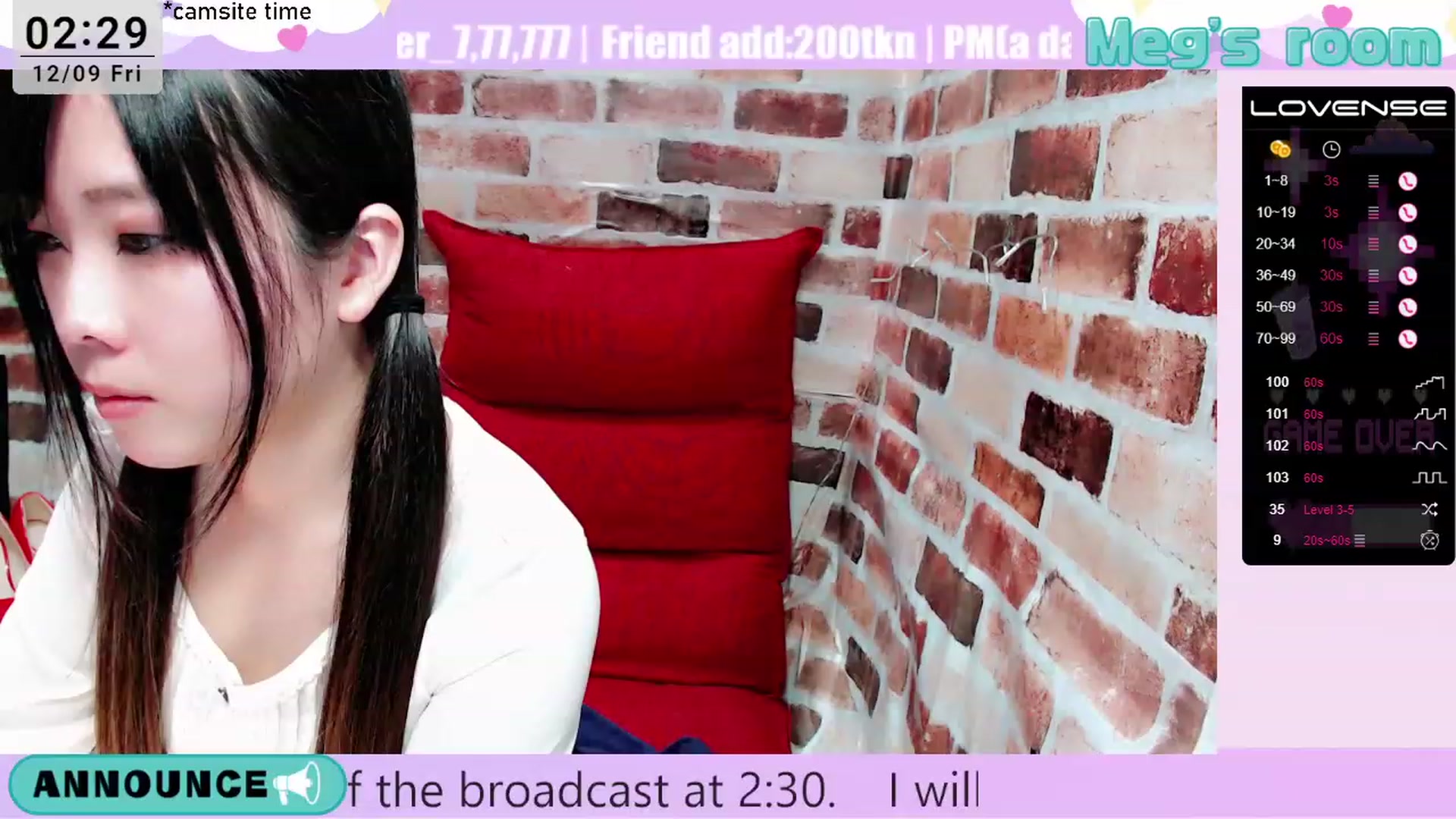 Gallery image thumbnail from Meg_s2's myfreecams stream on, 12/09/2022, 10:34 image 18 of 20