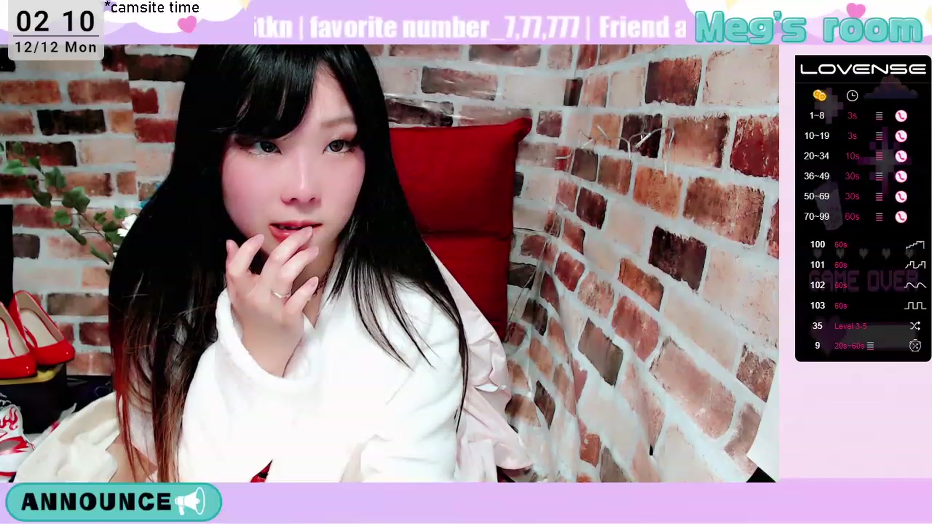 Gallery image thumbnail from Meg_s2's myfreecams stream on, 12/12/2022, 10:17 image 20 of 20