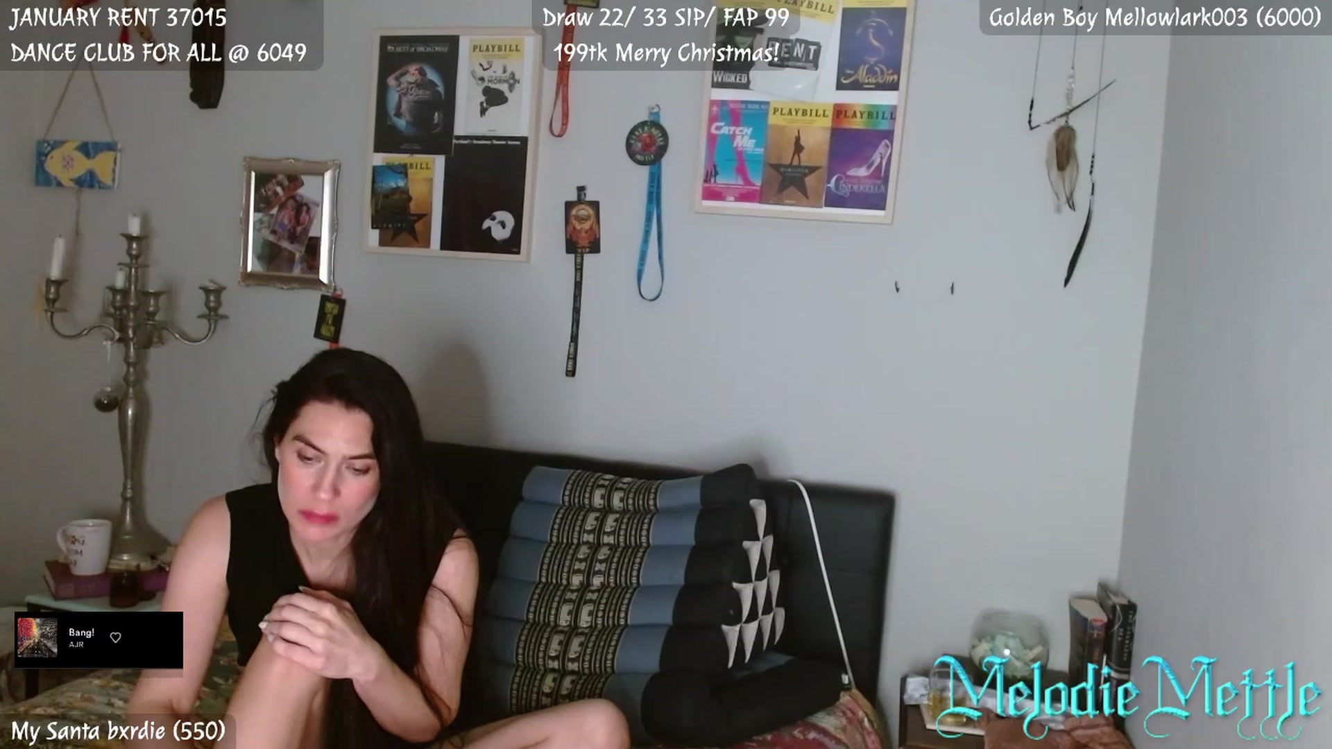 Gallery image thumbnail from MelodieMettle's myfreecams stream on, 12/25/2023, 04:33 image 1 of 20
