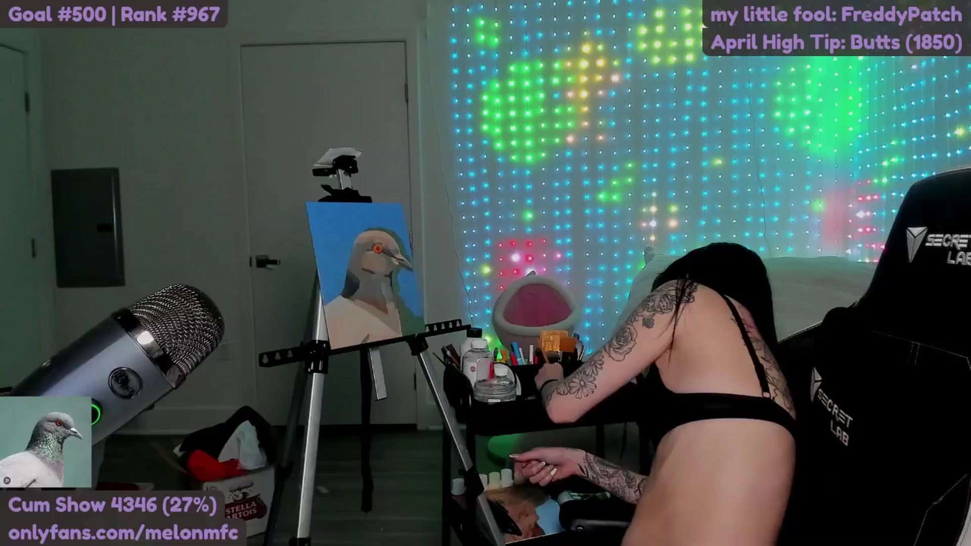 Gallery image thumbnail from Melon's myfreecams stream on, 04/26/2025, 04:32 image 8 of 20
