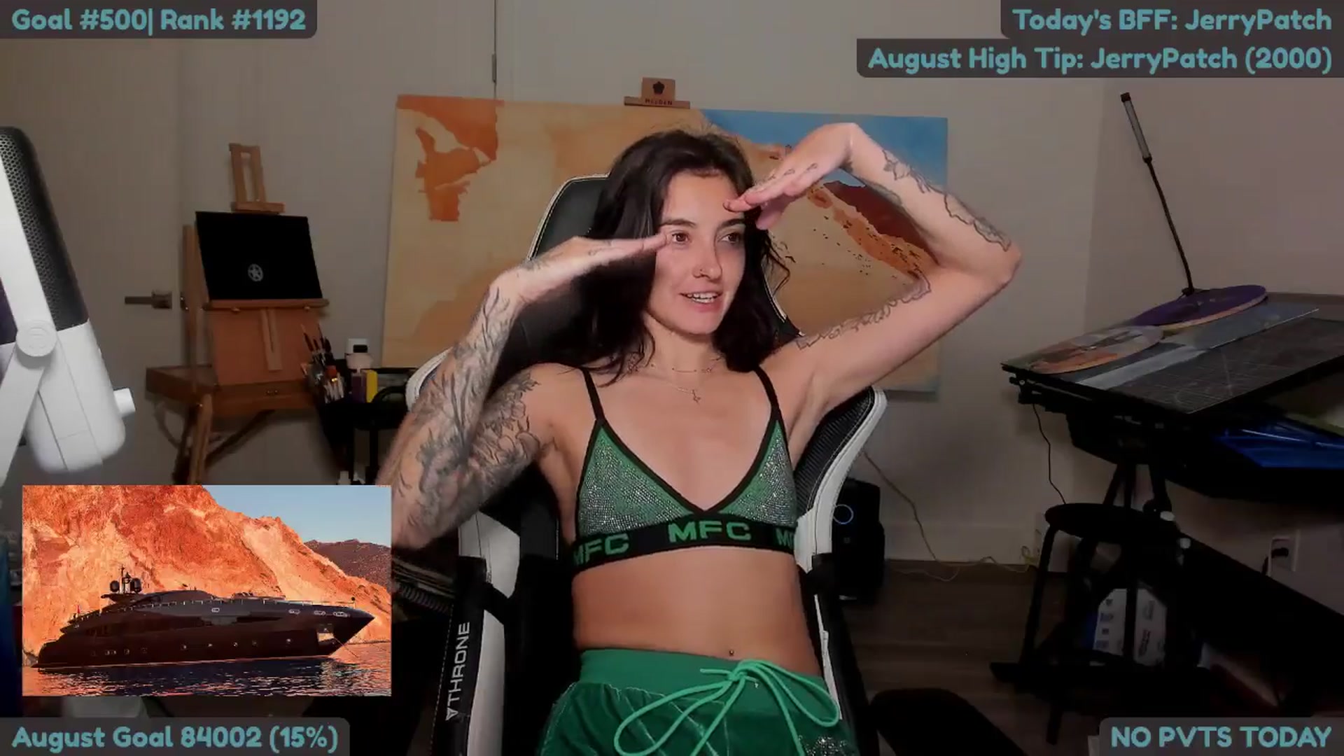 Gallery image thumbnail from Melon's myfreecams stream on, 08/18/2025, 03:47 image 14 of 20