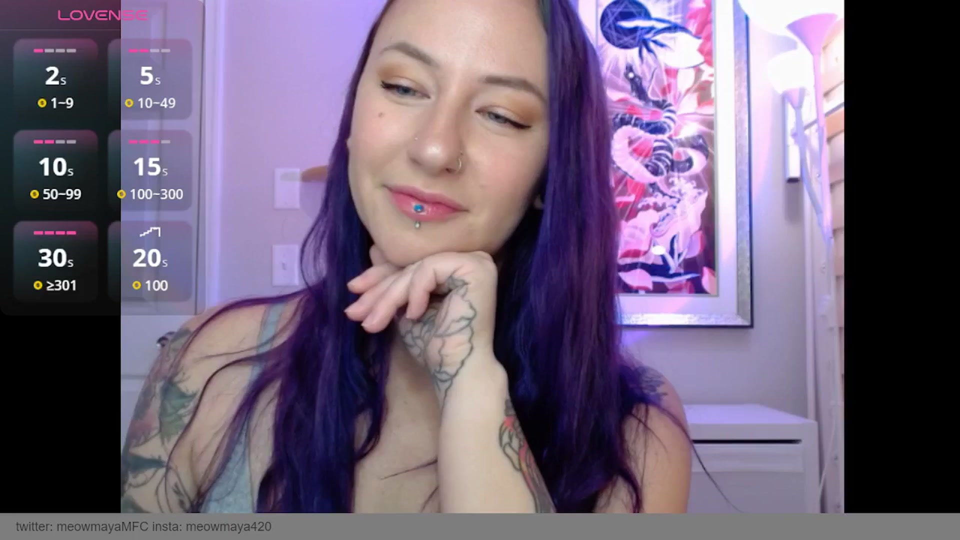 Gallery image thumbnail from MeowMaya's myfreecams stream on, 10/21/2024, 15:07 image 2 of 20