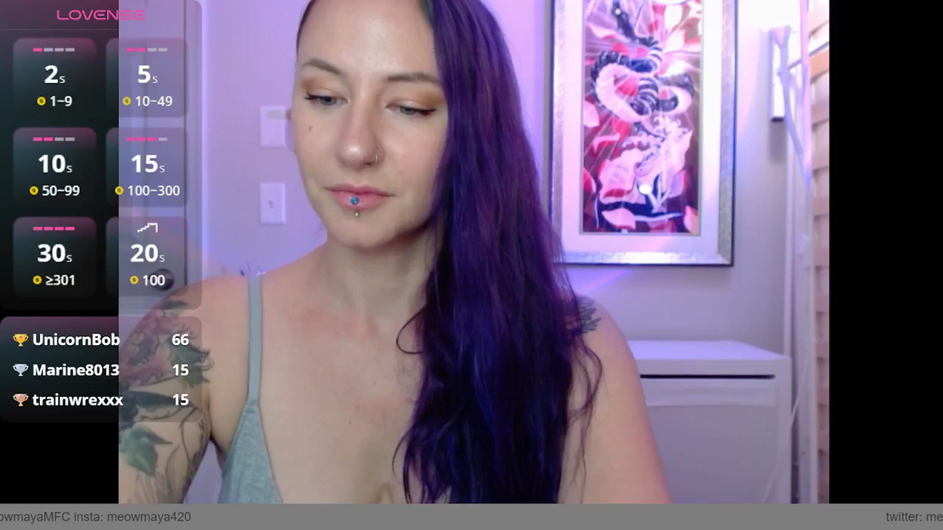 Gallery image thumbnail from MeowMaya's myfreecams stream on, 10/21/2024, 16:15 image 13 of 20