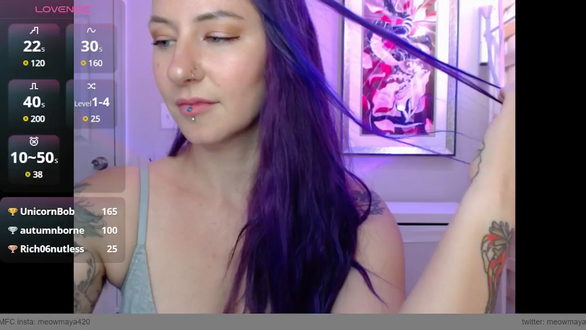 Gallery image thumbnail from MeowMaya's myfreecams stream on, 10/21/2024, 17:09 image 15 of 20