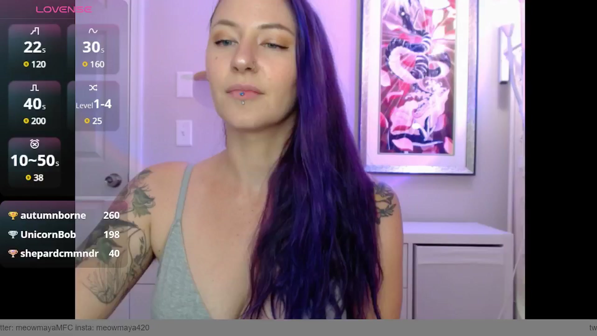 Gallery image thumbnail from MeowMaya's myfreecams stream on, 10/21/2024, 17:51 image 12 of 20