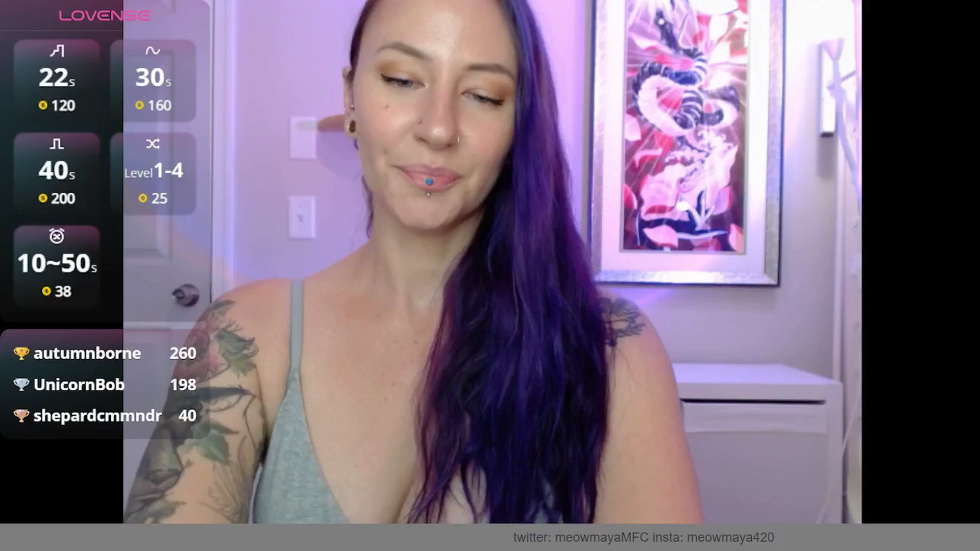 Gallery image thumbnail from MeowMaya's myfreecams stream on, 10/21/2024, 17:51 image 13 of 20