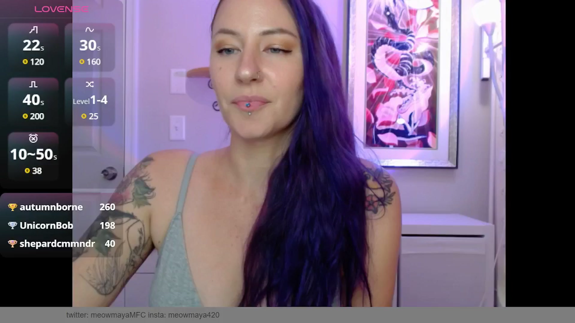 Gallery image thumbnail from MeowMaya's myfreecams stream on, 10/21/2024, 17:51 image 14 of 20