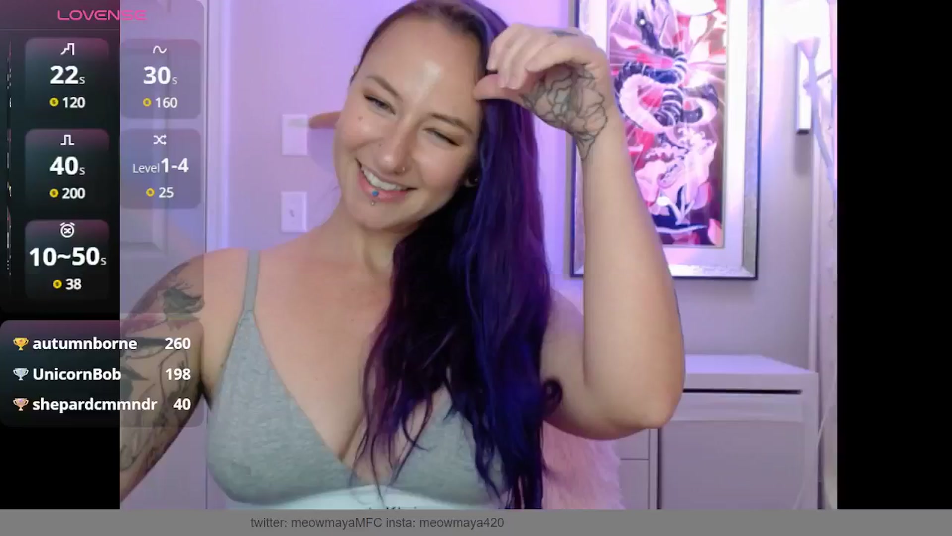 Gallery image thumbnail from MeowMaya's myfreecams stream on, 10/21/2024, 17:51 image 5 of 20