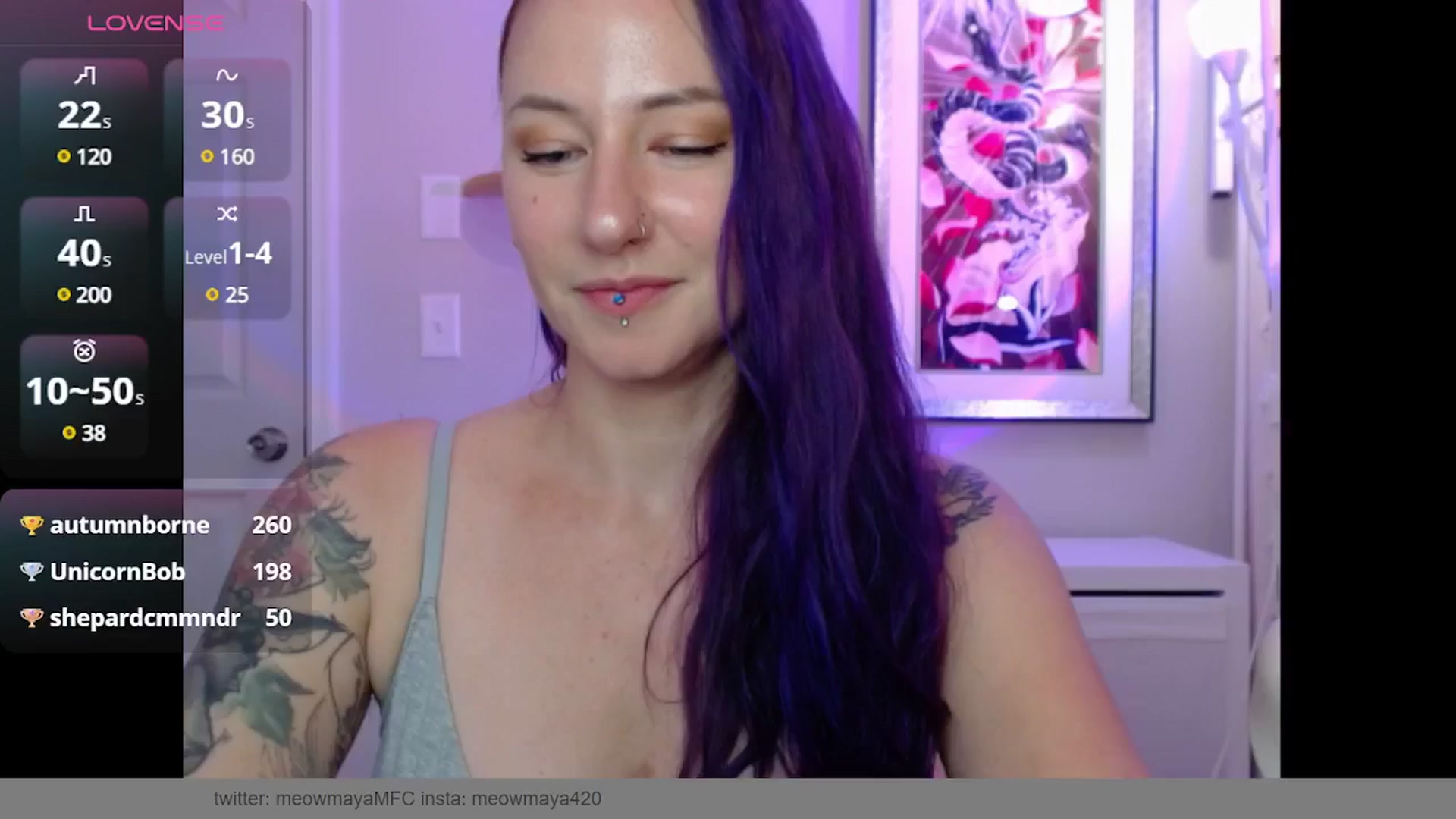 Gallery image thumbnail from MeowMaya's myfreecams stream on, 10/21/2024, 18:49 image 17 of 20