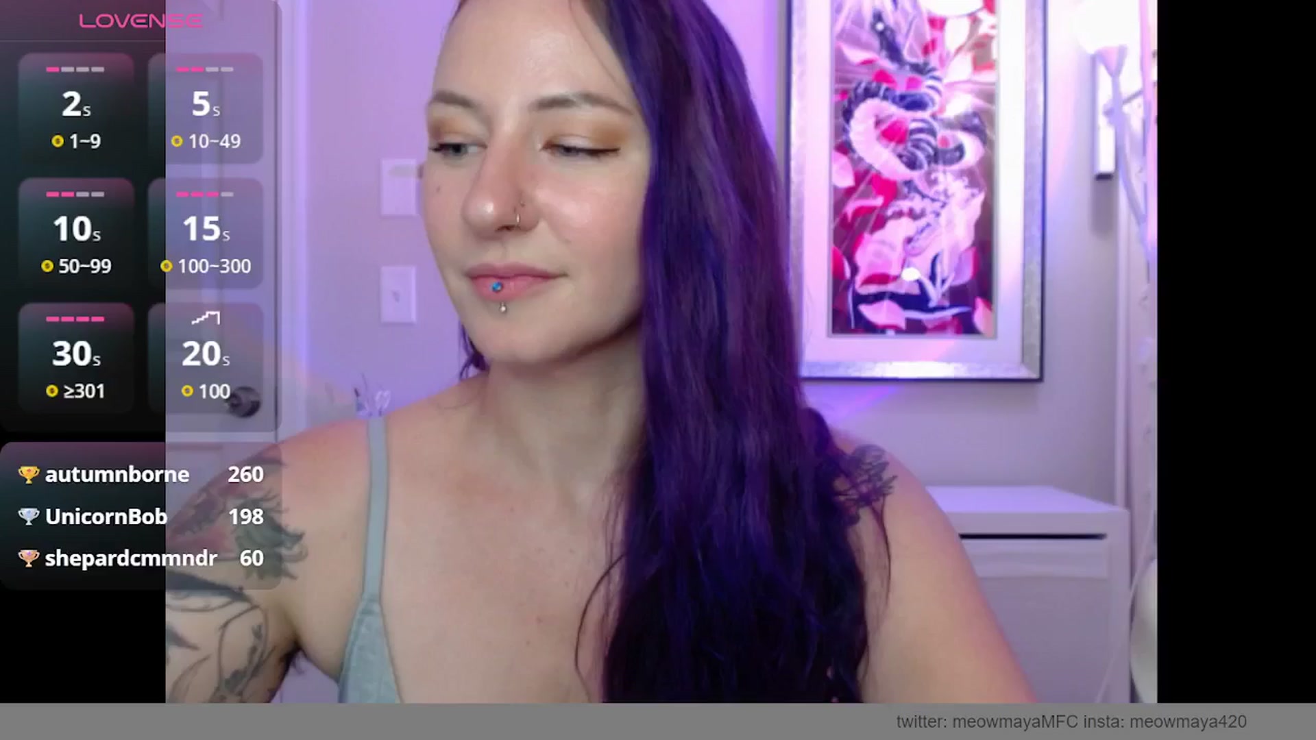 Gallery image thumbnail from MeowMaya's myfreecams stream on, 10/21/2024, 18:49 image 20 of 20