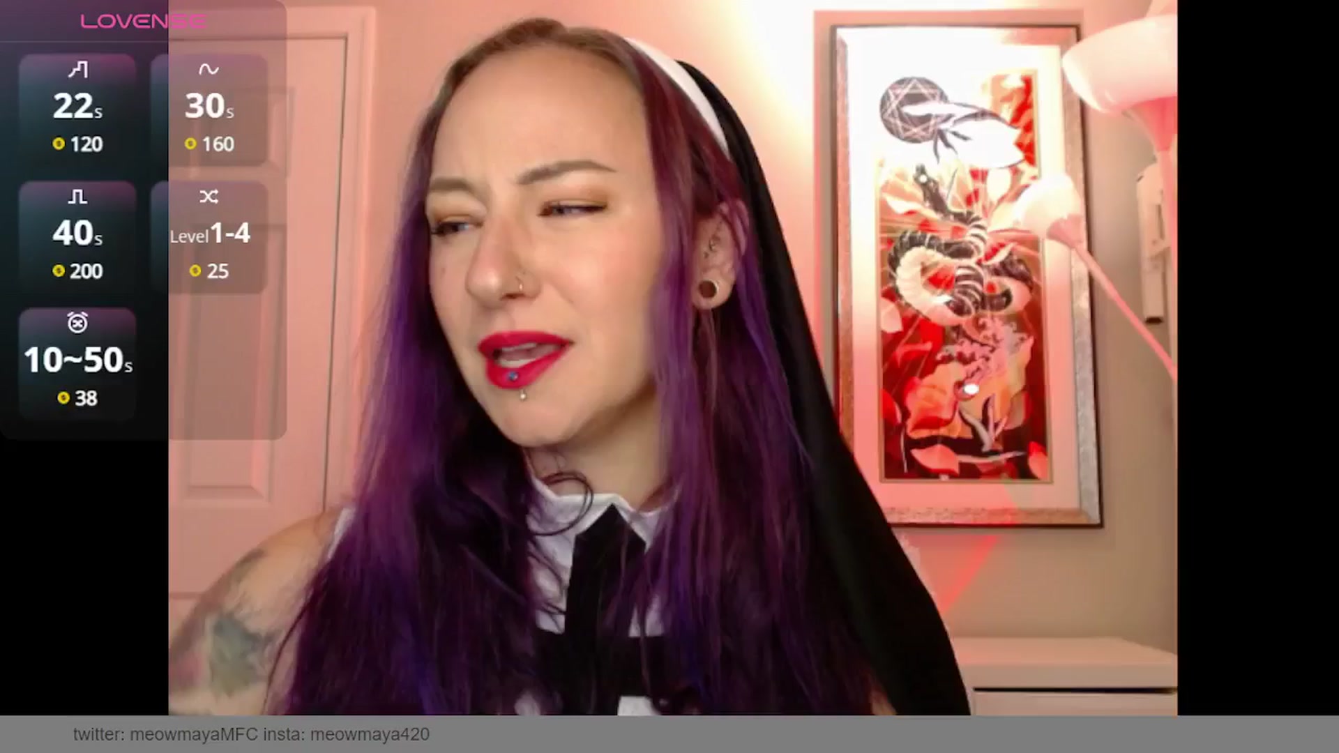 Gallery image thumbnail from MeowMaya's myfreecams stream on, 10/28/2024, 17:16 image 1 of 20