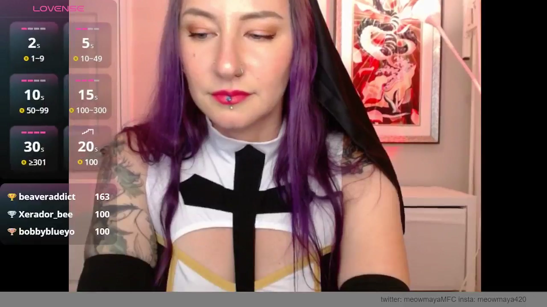 Gallery image thumbnail from MeowMaya's myfreecams stream on, 10/28/2024, 20:14 image 6 of 20