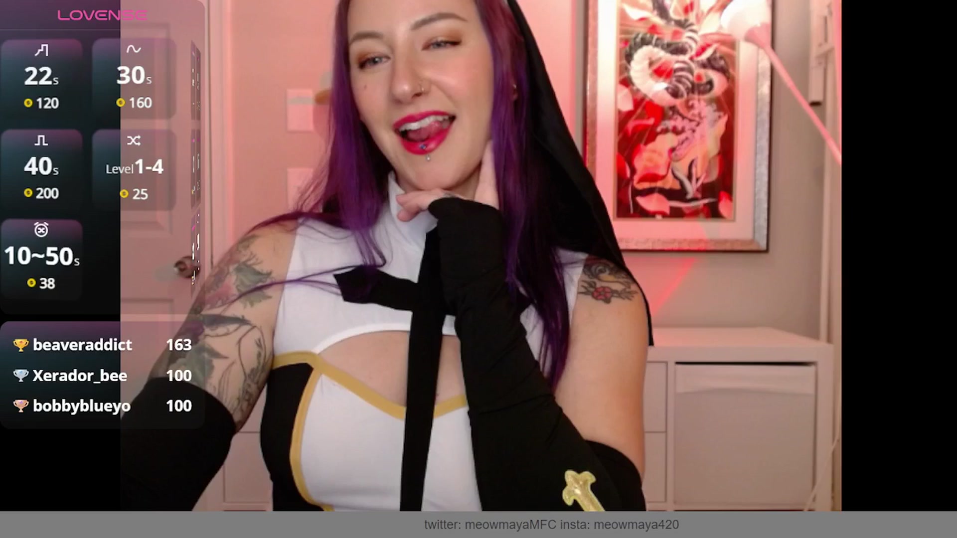 Gallery image thumbnail from MeowMaya's myfreecams stream on, 10/28/2024, 20:14 image 4 of 20