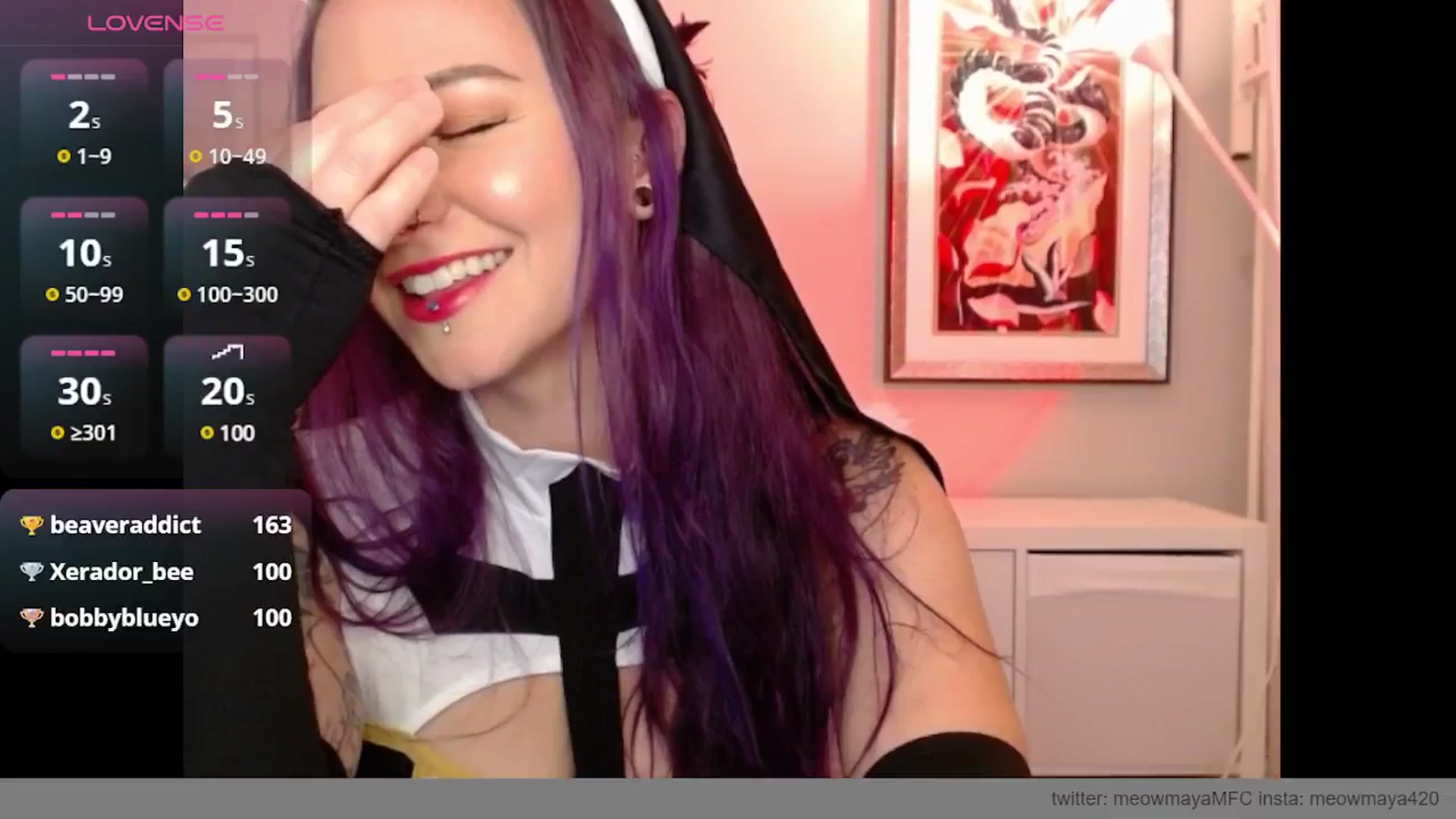 Gallery image thumbnail from MeowMaya's myfreecams stream on, 10/28/2024, 20:14 image 20 of 20