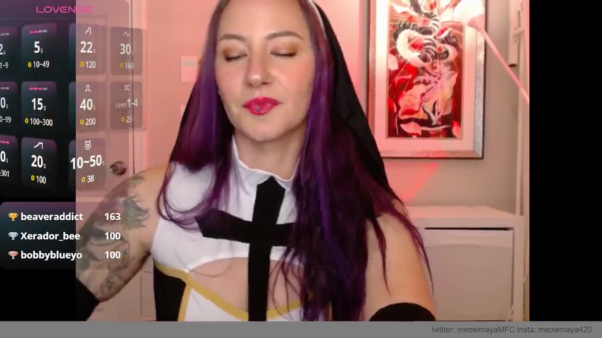 Gallery image thumbnail from MeowMaya's myfreecams stream on, 10/28/2024, 20:14 image 18 of 20