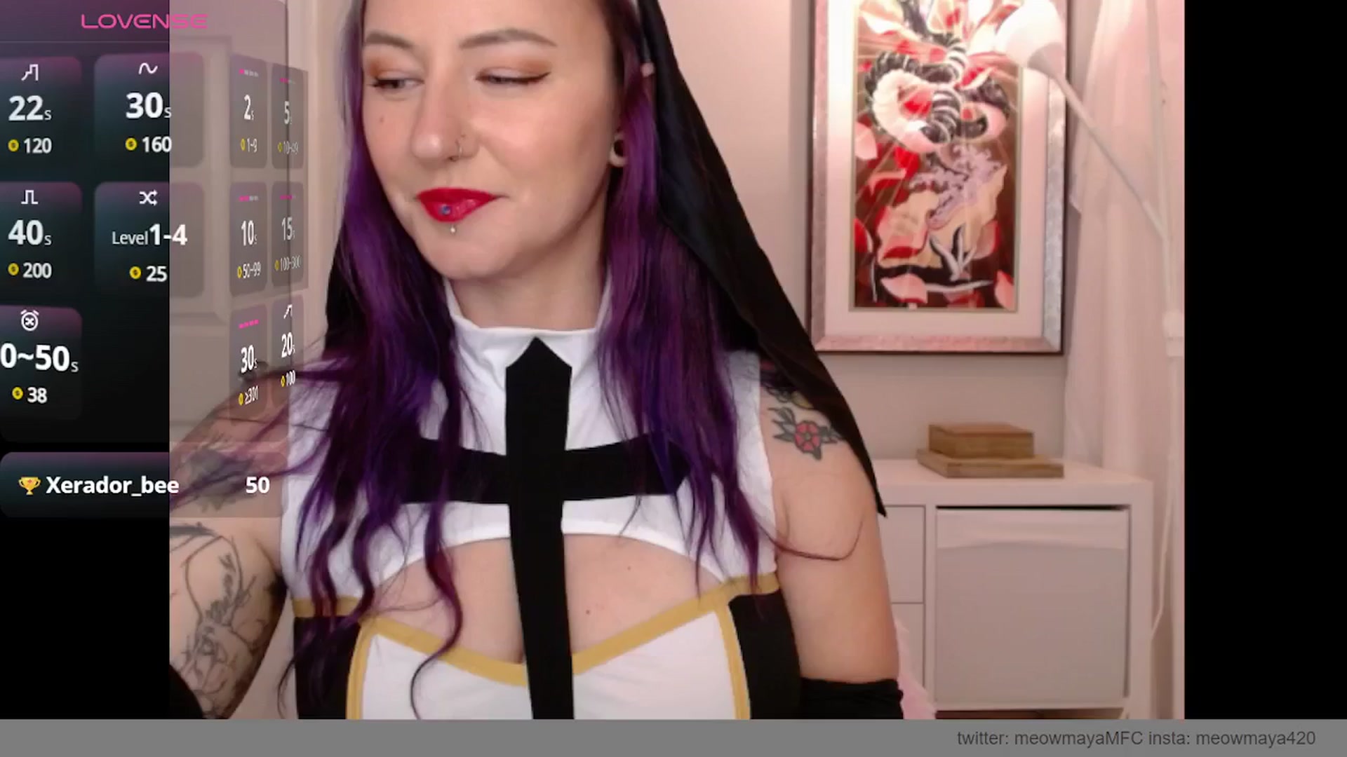 Gallery image thumbnail from MeowMaya's myfreecams stream on, 10/31/2024, 18:52 image 2 of 20