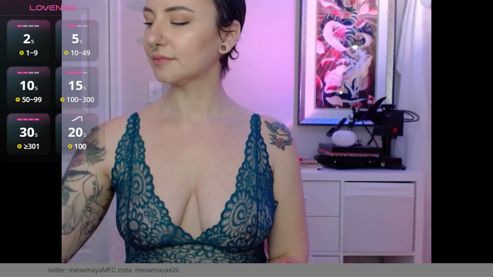 Gallery image thumbnail from MeowMaya's myfreecams stream on, 03/17/2025, 17:11 image 9 of 20