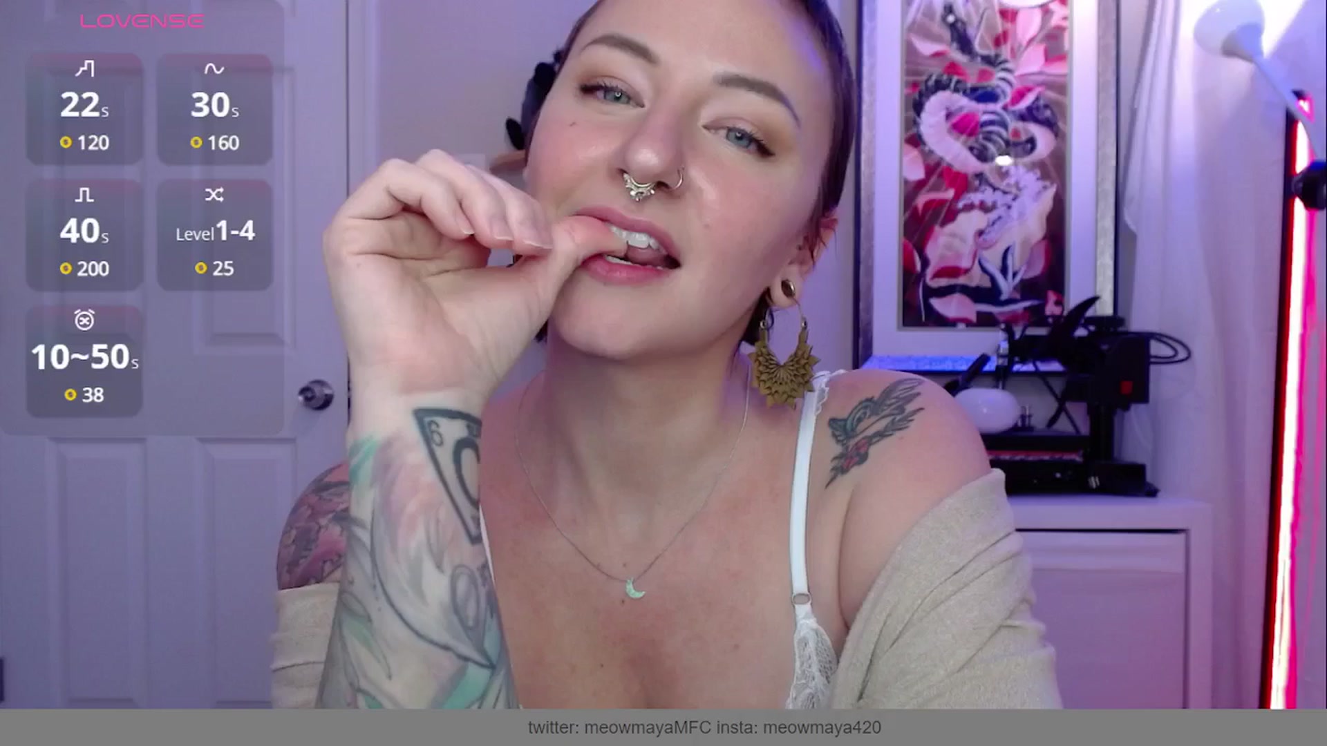 Gallery image thumbnail from MeowMaya's myfreecams stream on, 03/21/2025, 20:46 image 17 of 20
