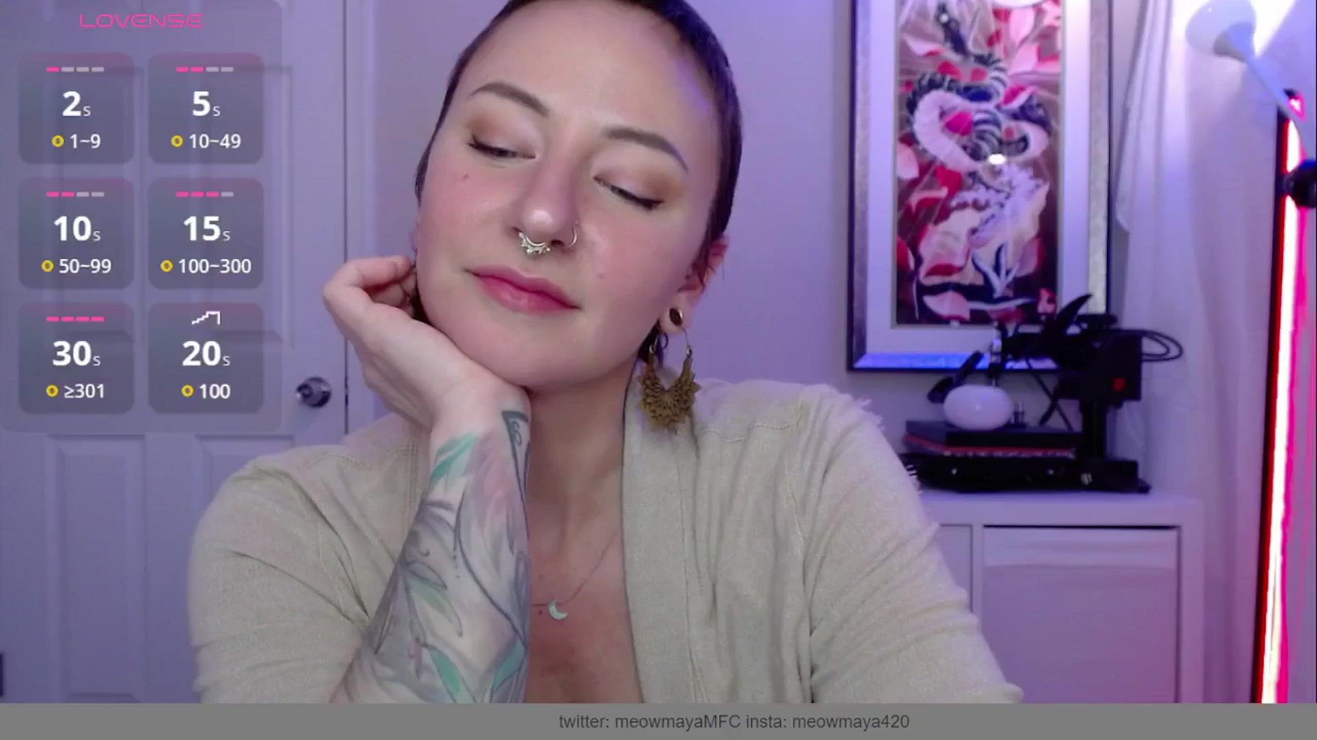 Gallery image thumbnail from MeowMaya's myfreecams stream on, 03/21/2025, 20:46 image 15 of 20