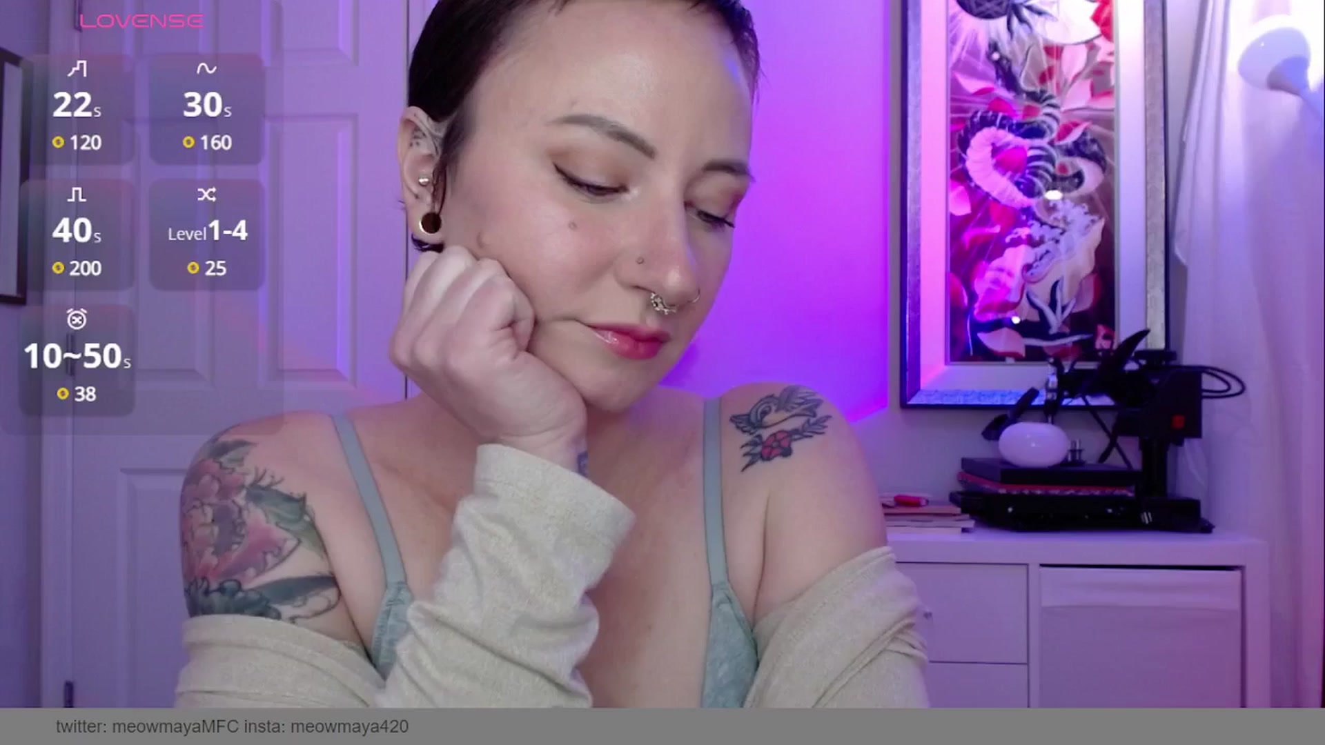 Gallery image thumbnail from MeowMaya's myfreecams stream on, 03/24/2025, 20:01 image 3 of 20