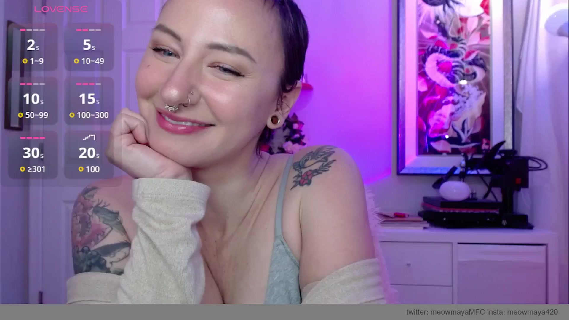 Gallery image thumbnail from MeowMaya's myfreecams stream on, 03/24/2025, 20:01 image 15 of 20