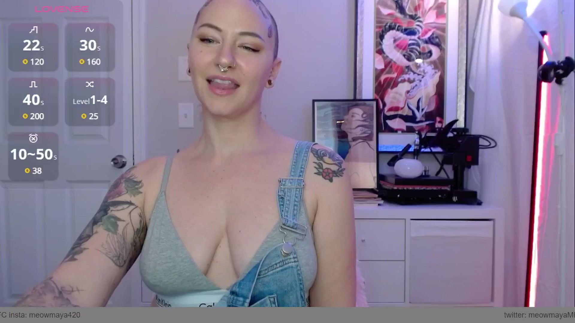 Gallery image thumbnail from MeowMaya's myfreecams stream on, 04/04/2025, 18:28 image 1 of 20