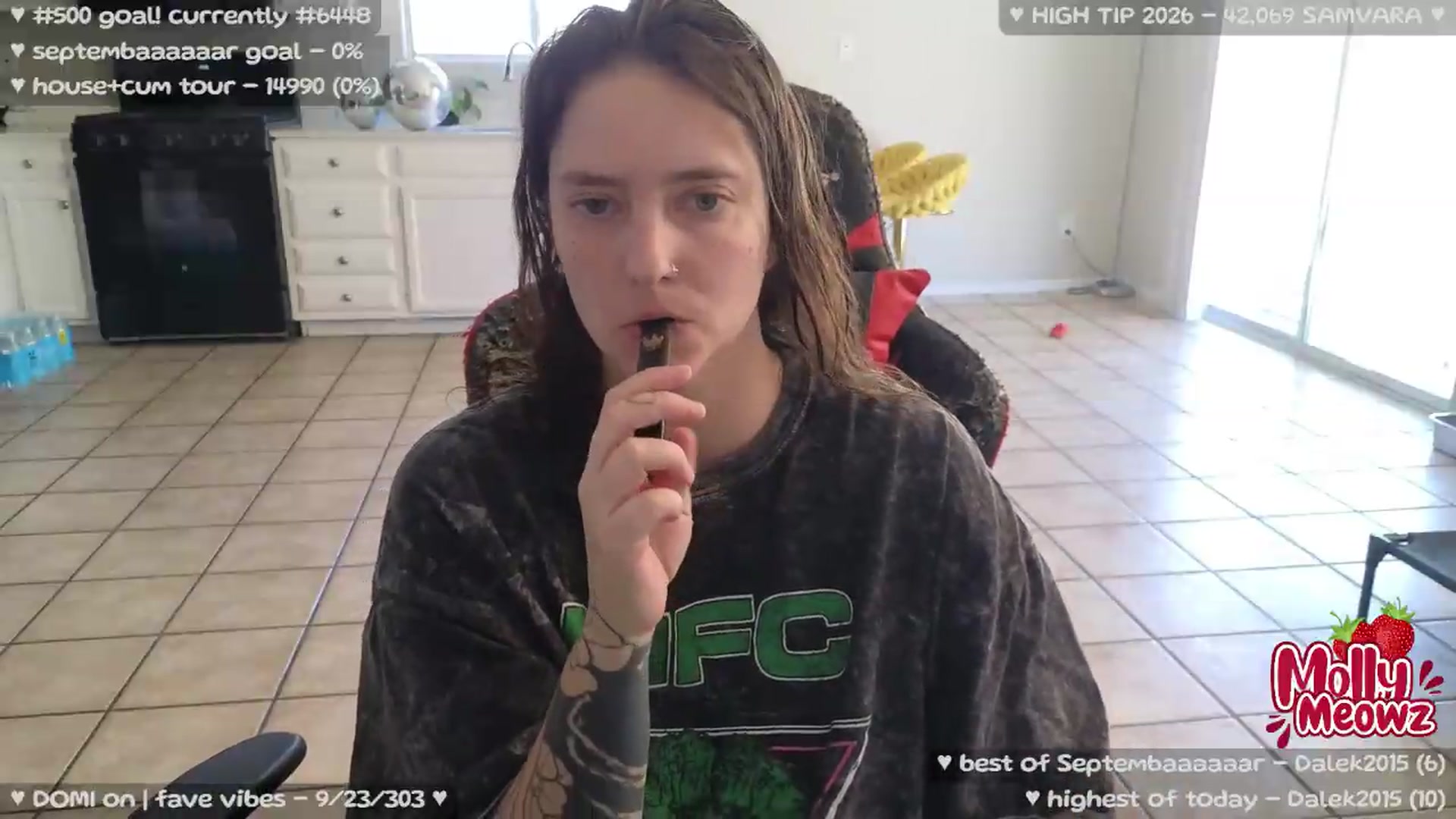 Gallery image thumbnail from Meowz's myfreecams stream on, 09/05/2026, 24:04 image 2 of 20