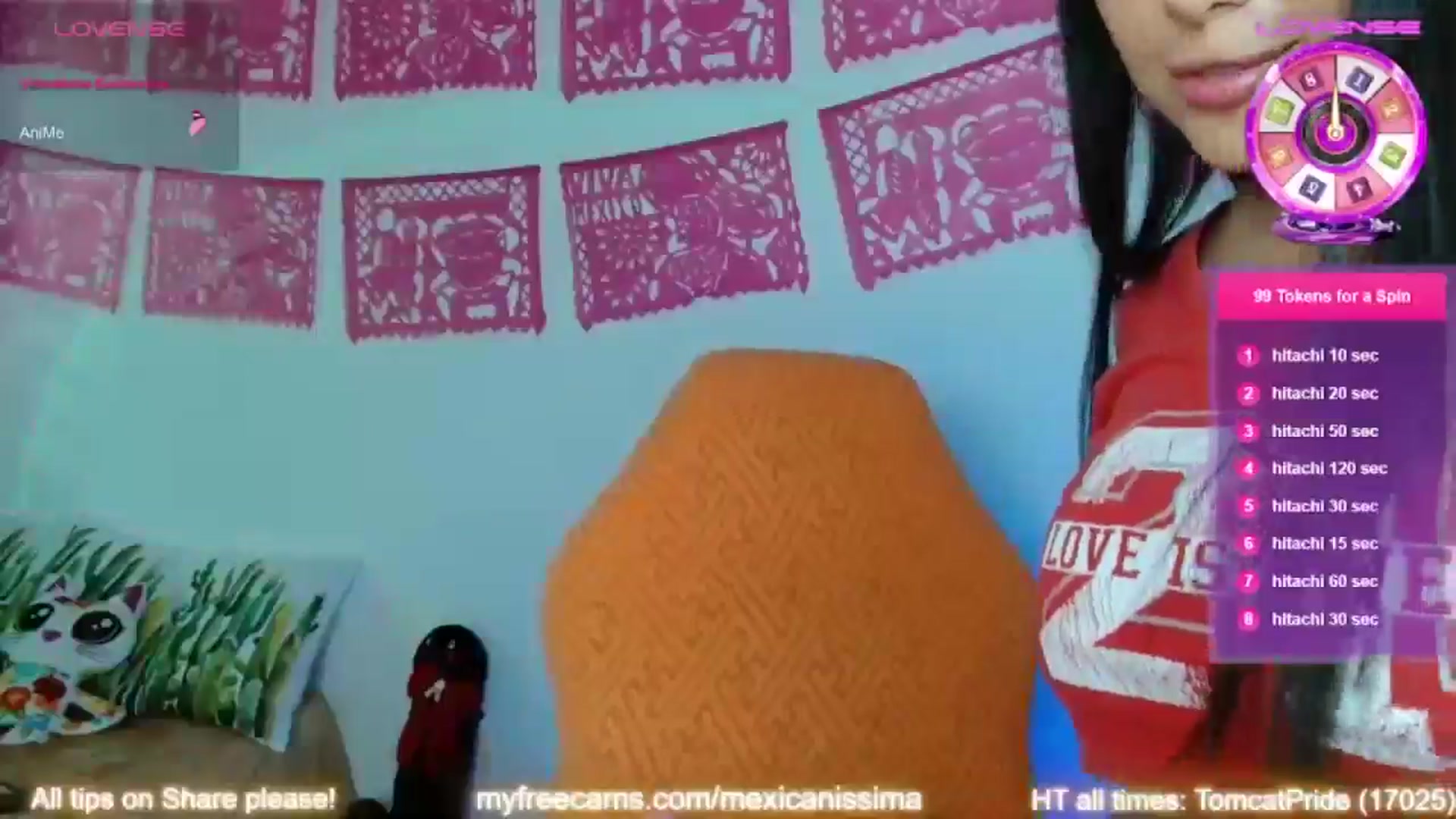 Gallery image thumbnail from Mexicanissima's myfreecams stream on, 07/17/2024, 21:10 image 5 of 20