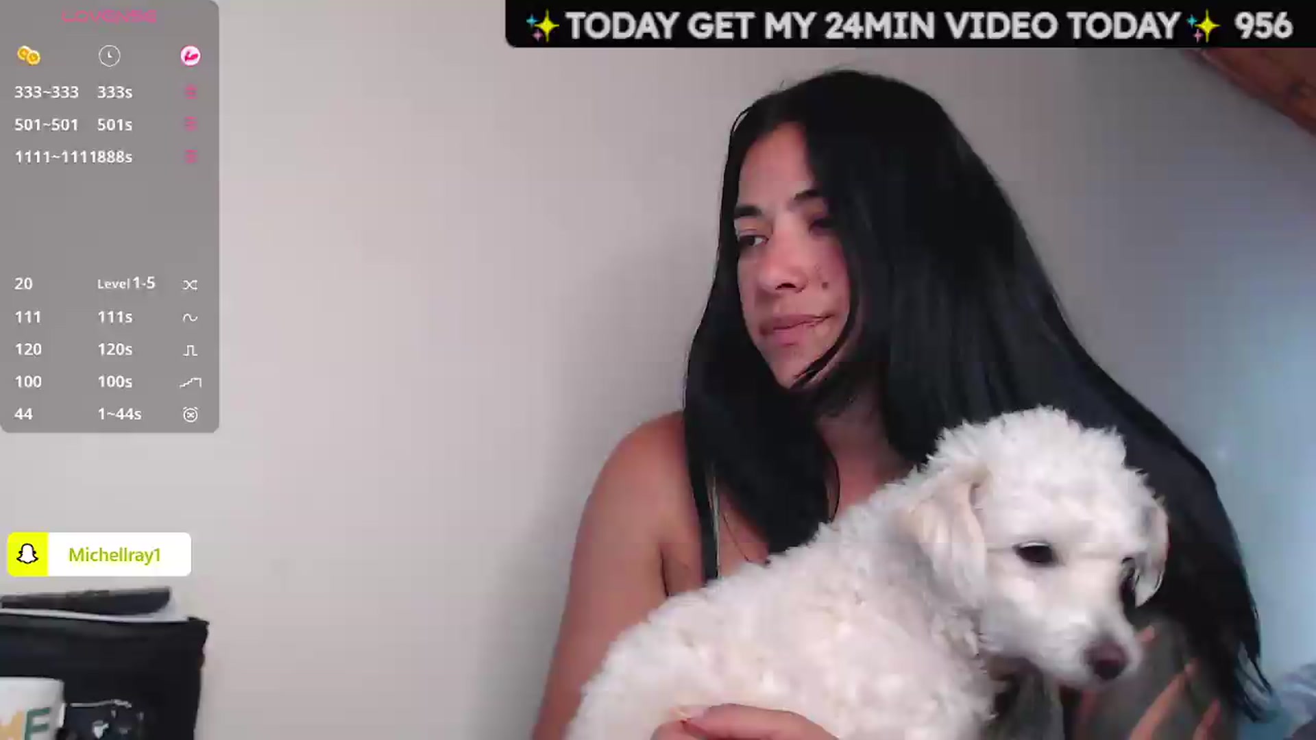 Gallery image thumbnail from MichellRay's myfreecams stream on, 05/24/2026, 20:01 image 12 of 20