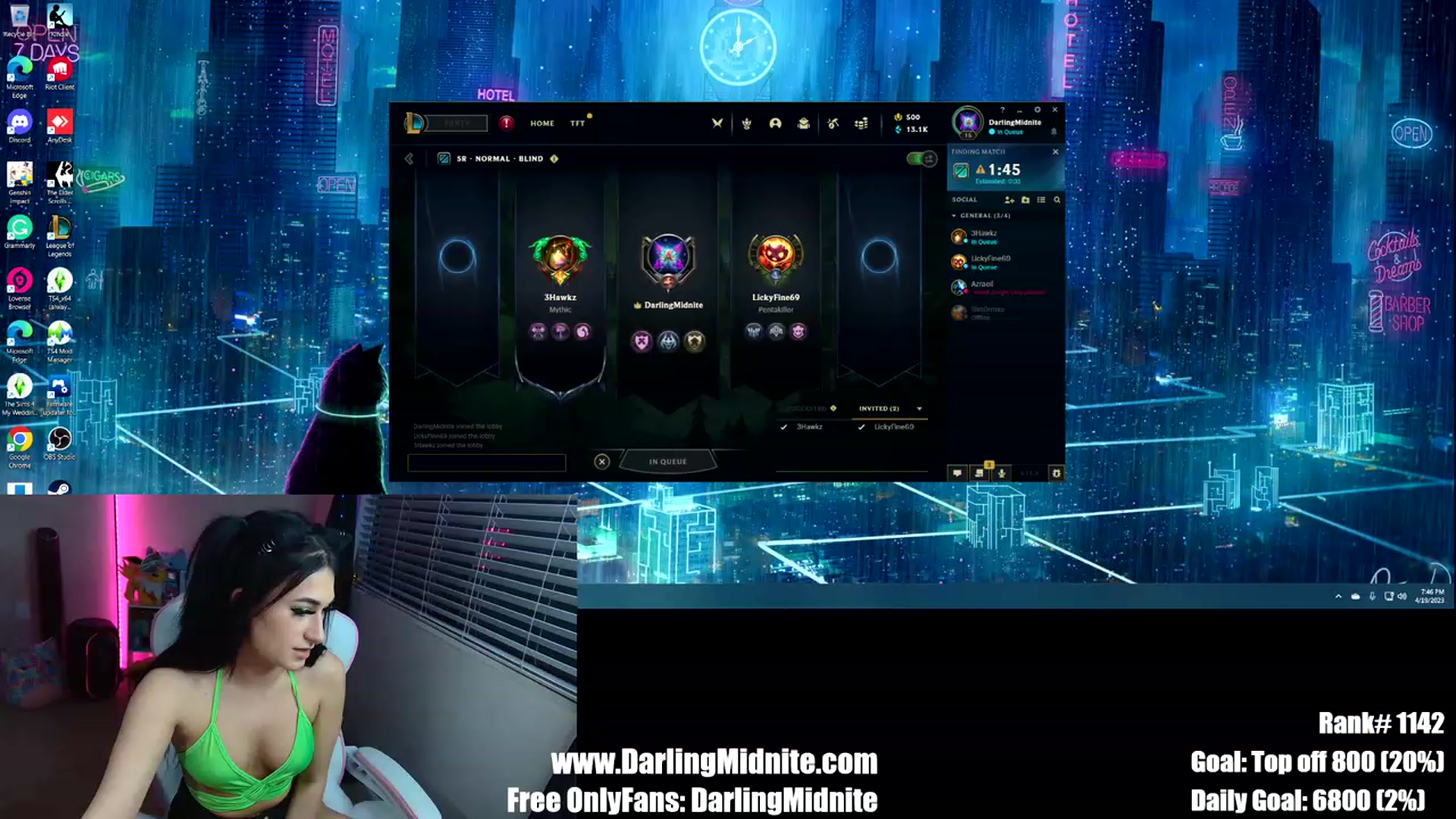 Gallery image thumbnail from MidniteXXX's myfreecams stream on, 04/20/2023, 04:35 image 3 of 20