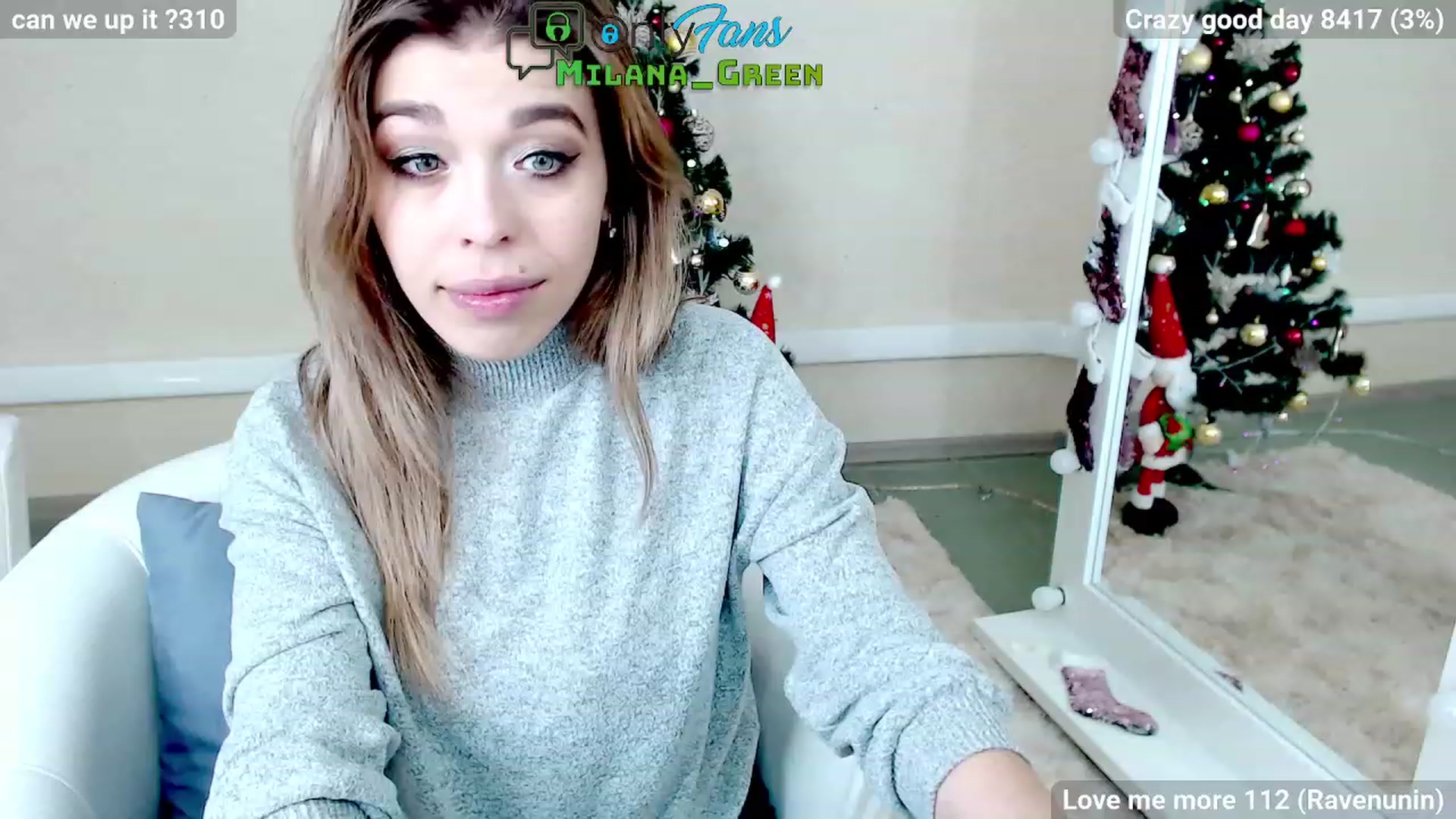 Gallery image thumbnail from MilanaGreen's myfreecams stream on, 12/26/2022, 12:13 image 14 of 20