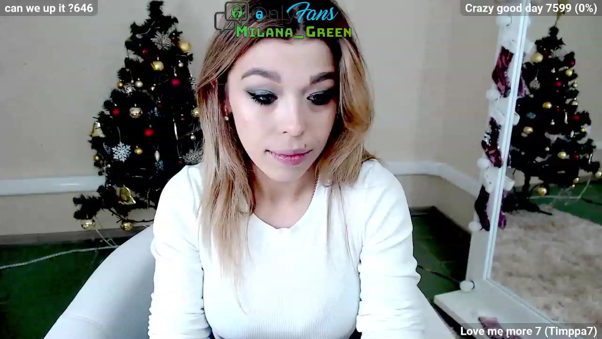 Gallery image thumbnail from MilanaGreen's myfreecams stream on, 01/05/2023, 12:33 image 20 of 20
