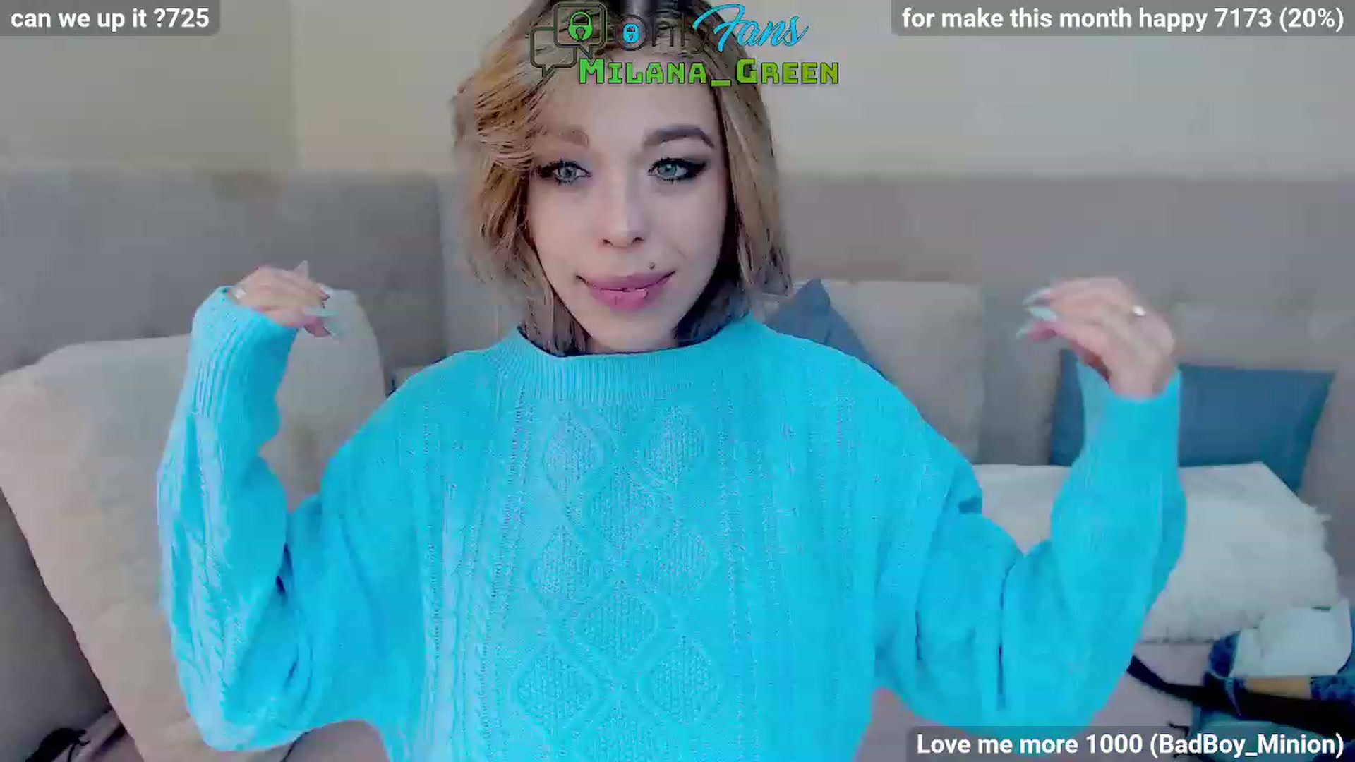 Gallery image thumbnail from MilanaGreen's myfreecams stream on, 02/28/2023, 11:49 image 18 of 20