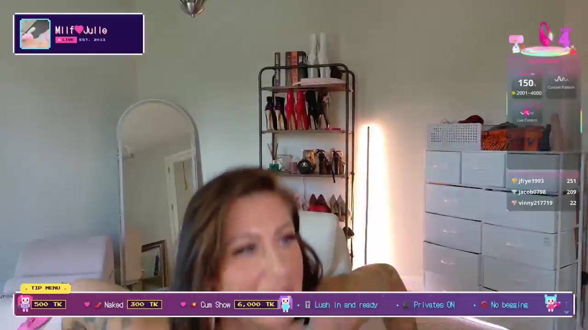 Gallery image thumbnail from Milf_Julie's myfreecams stream on, 06/16/2026, 17:38 image 8 of 20