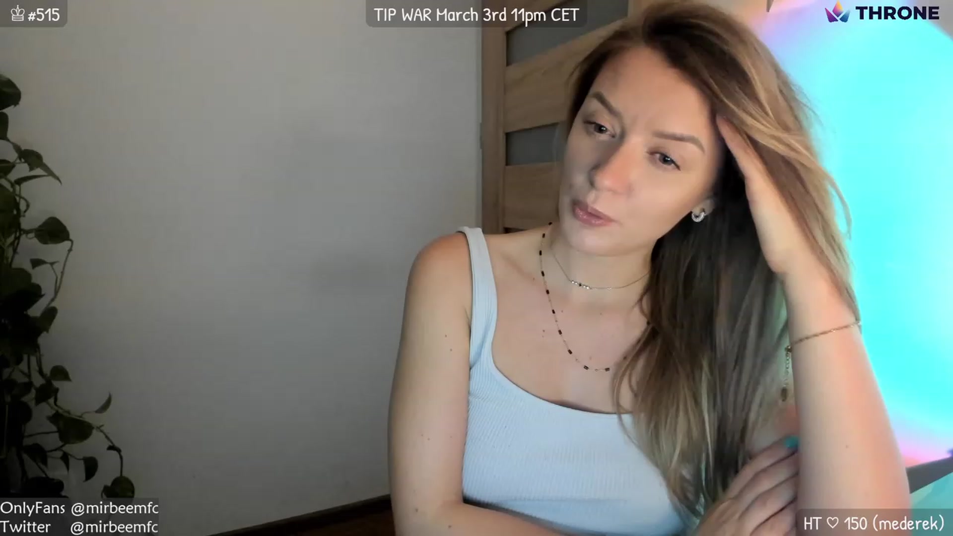 Gallery image thumbnail from MirBee's myfreecams stream on, 02/28/2023, 01:00 image 4 of 20