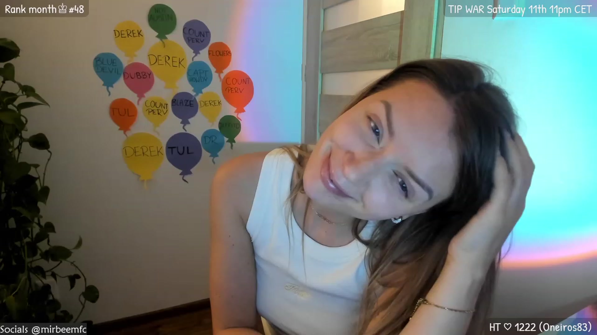 Gallery image thumbnail from MirBee's myfreecams stream on, 05/29/2023, 06:58 image 9 of 20