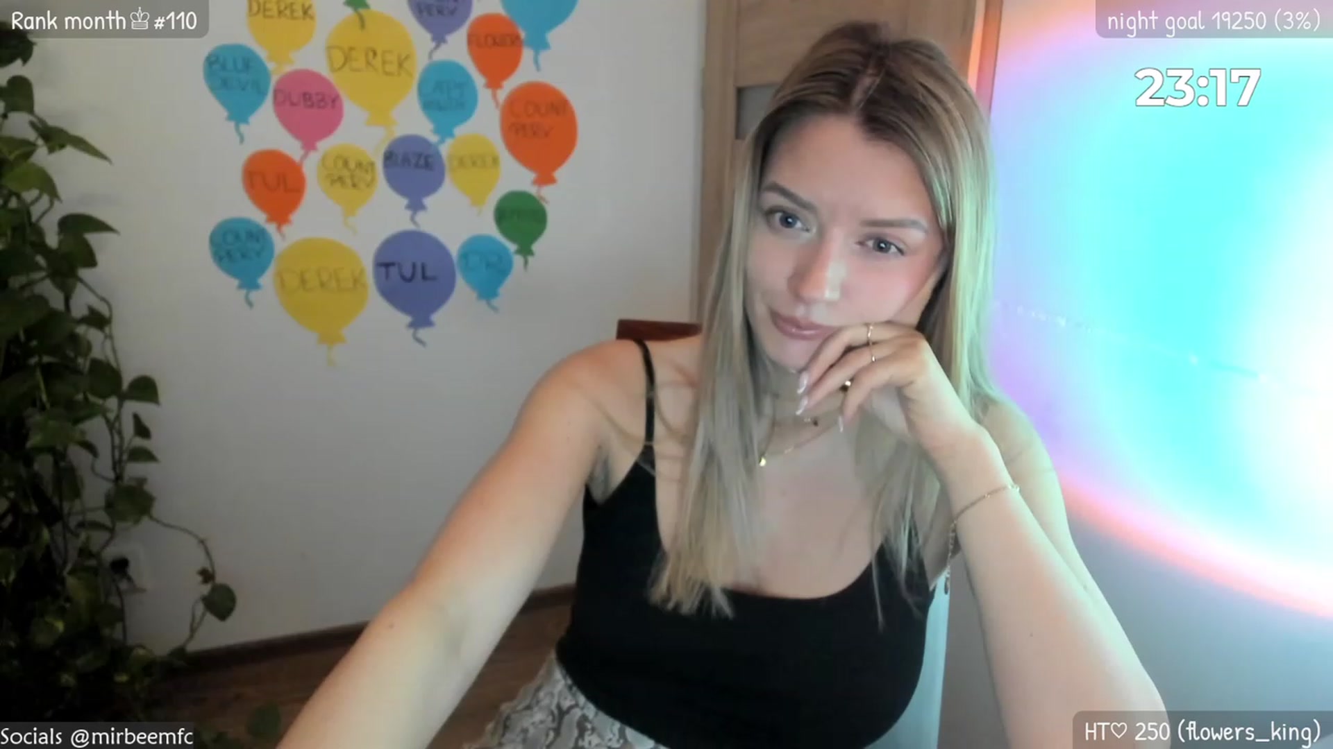 Gallery image thumbnail from MirBee's myfreecams stream on, 03/27/2023, 24:01 image 12 of 20