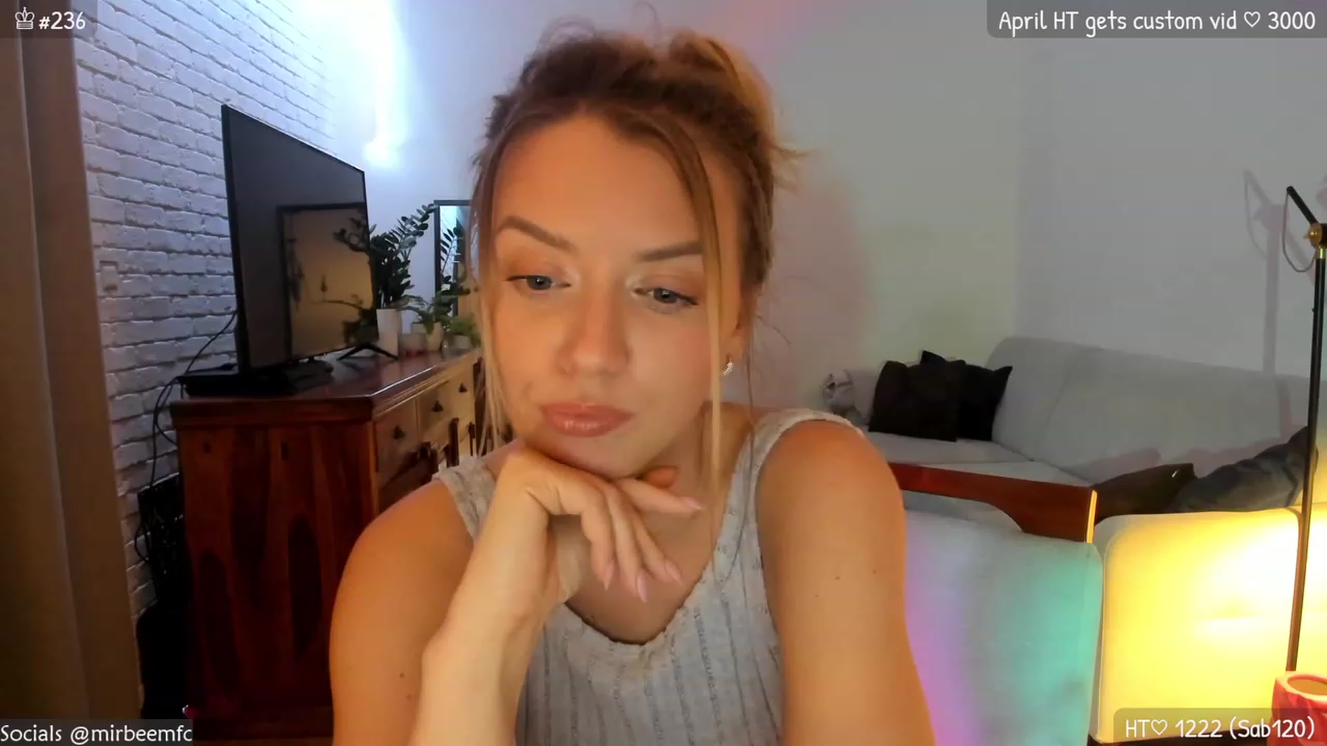 Gallery image thumbnail from MirBee's myfreecams stream on, 04/21/2023, 23:47 image 4 of 20