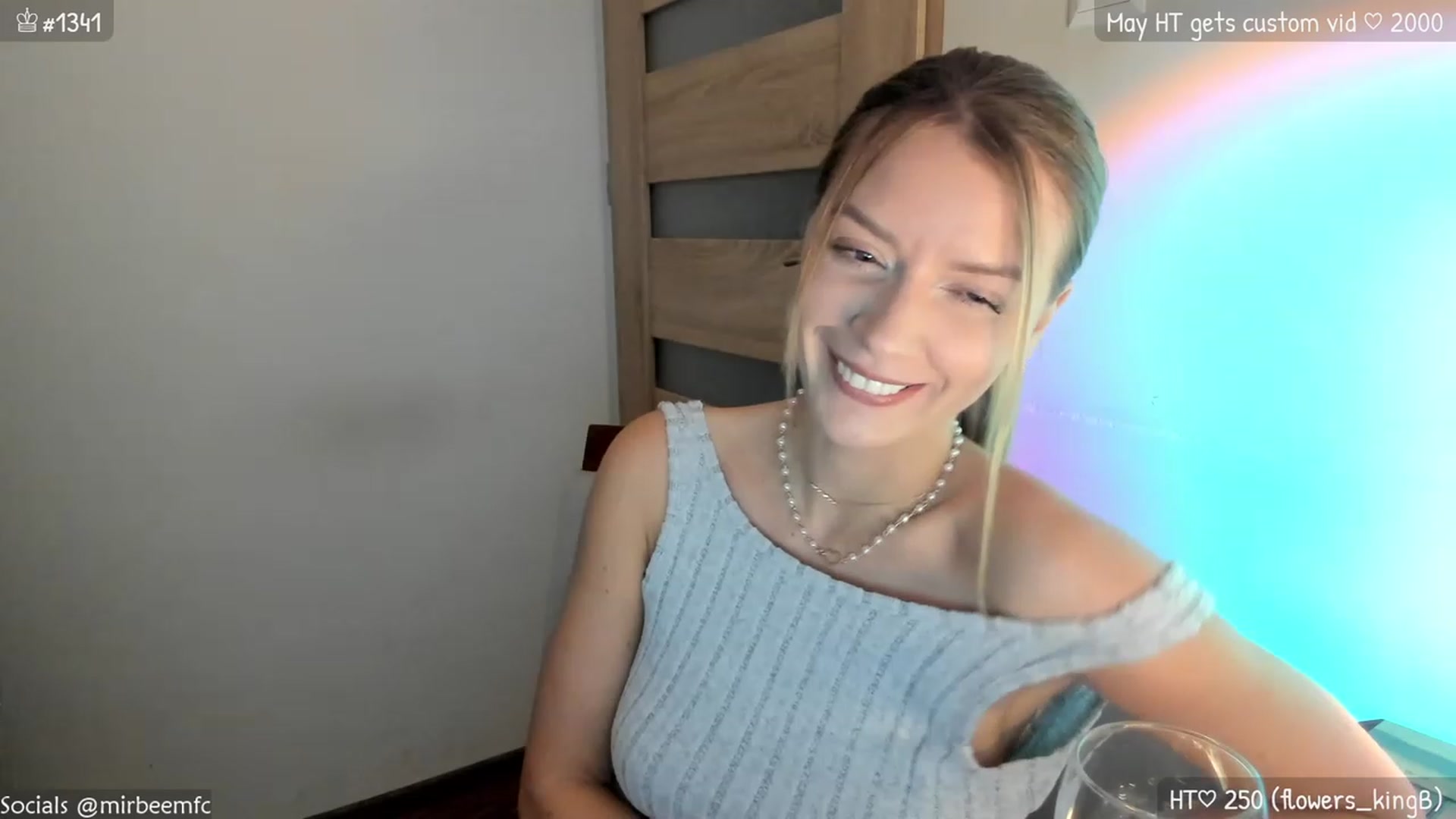 Gallery image thumbnail from MirBee's myfreecams stream on, 05/16/2023, 22:00 image 8 of 20